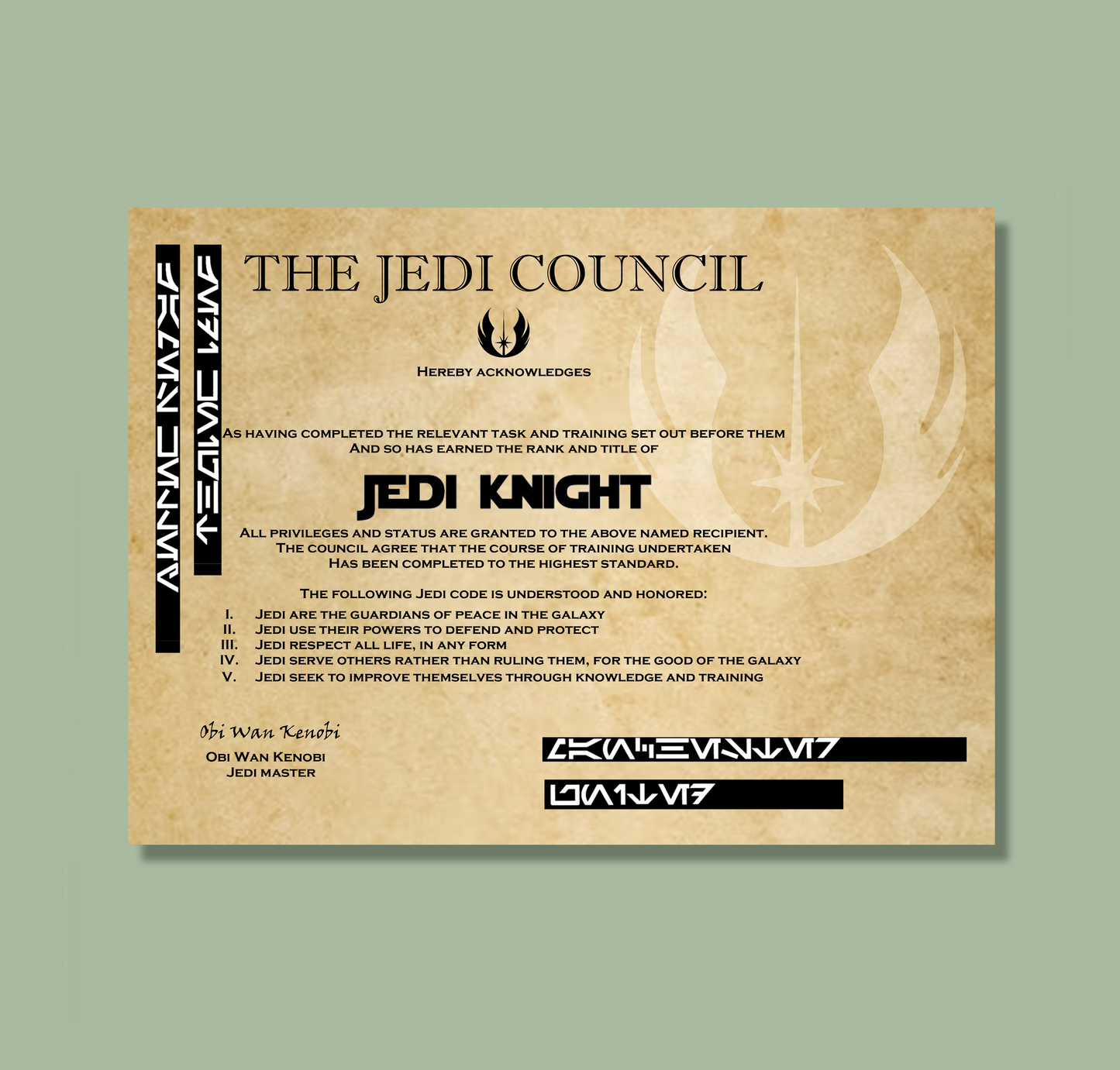 Jedi Knight Diploma