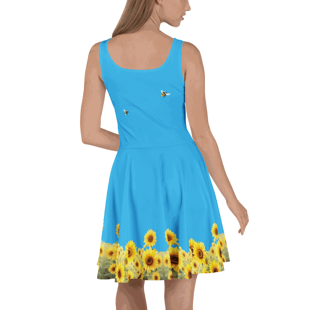 Blessed Bee Skater Dress styled casually for everyday wear