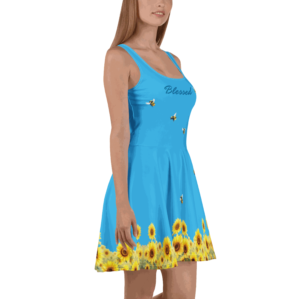 Blessed Bee Skater Dress styled casually for everyday wear