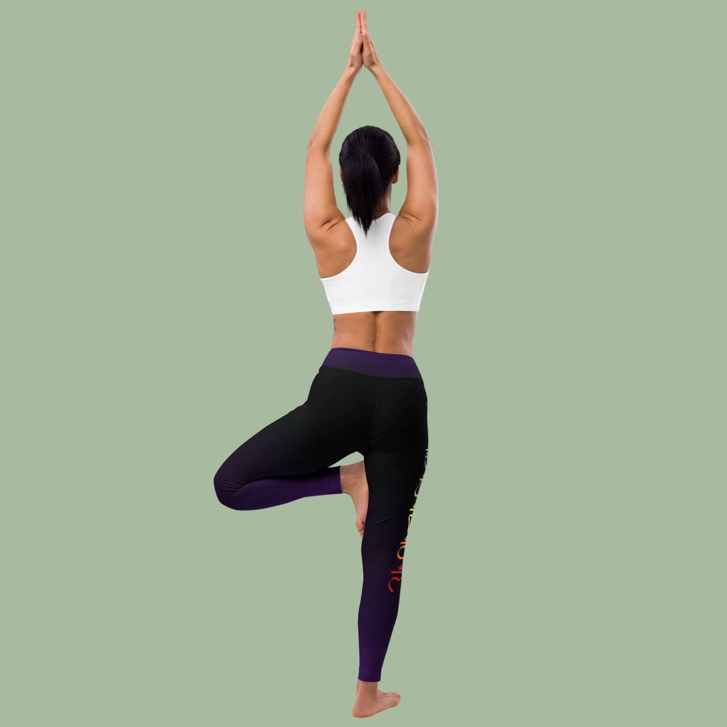 Chakra Yoga Pants styled for yoga, pilates, or casual wear