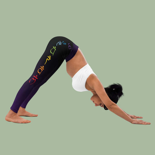 Chakra Yoga Pants styled for yoga, pilates, or casual wear