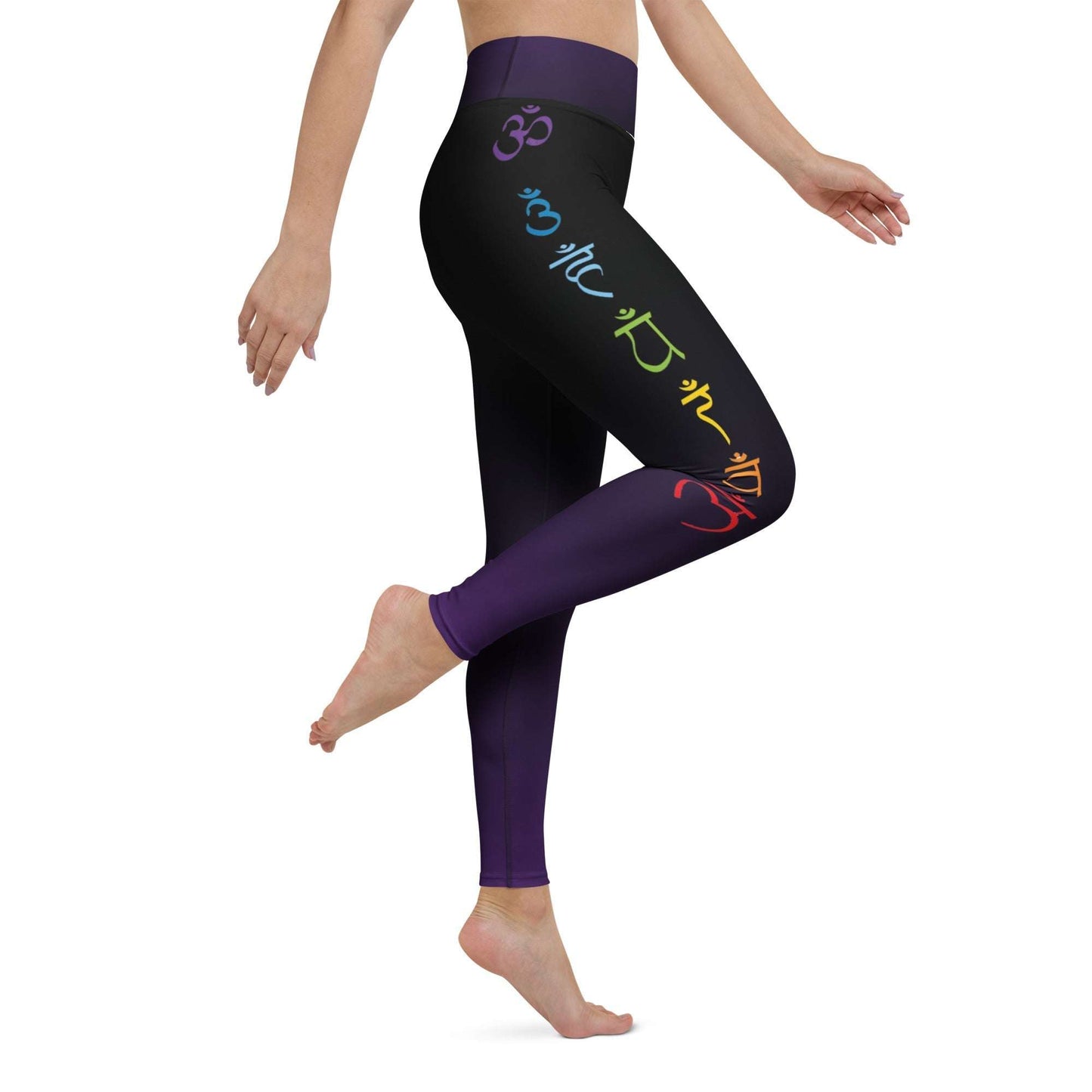 Chakra Yoga Pants styled for yoga, pilates, or casual wear