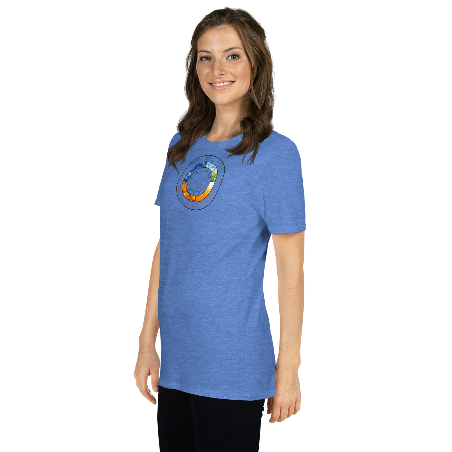 Wheel of the Year Shirt with sabbat wheel design