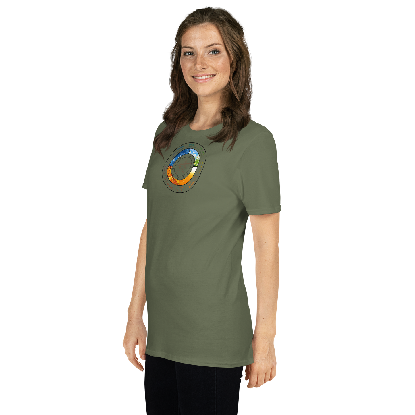 Wheel of the Year Shirt with sabbat wheel design
