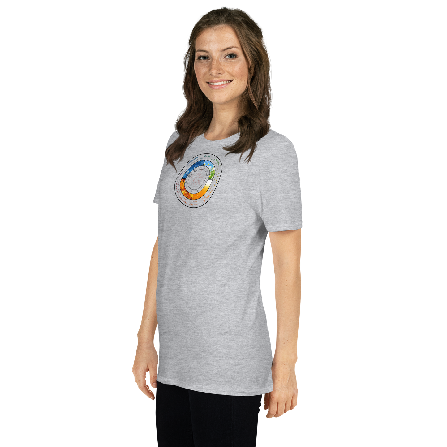 Wheel of the Year Shirt with sabbat wheel design