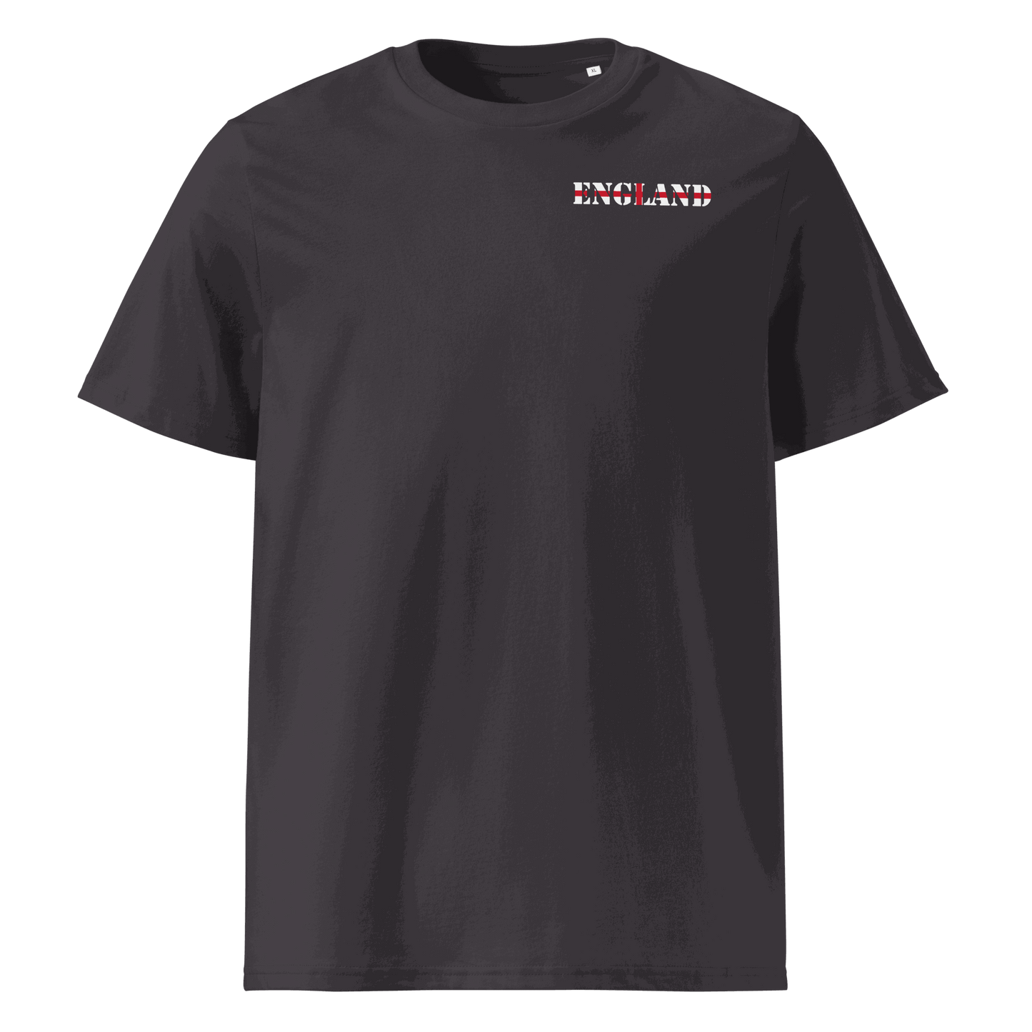 Unisex England Football Shirt in soft cotton with bold flag lettering