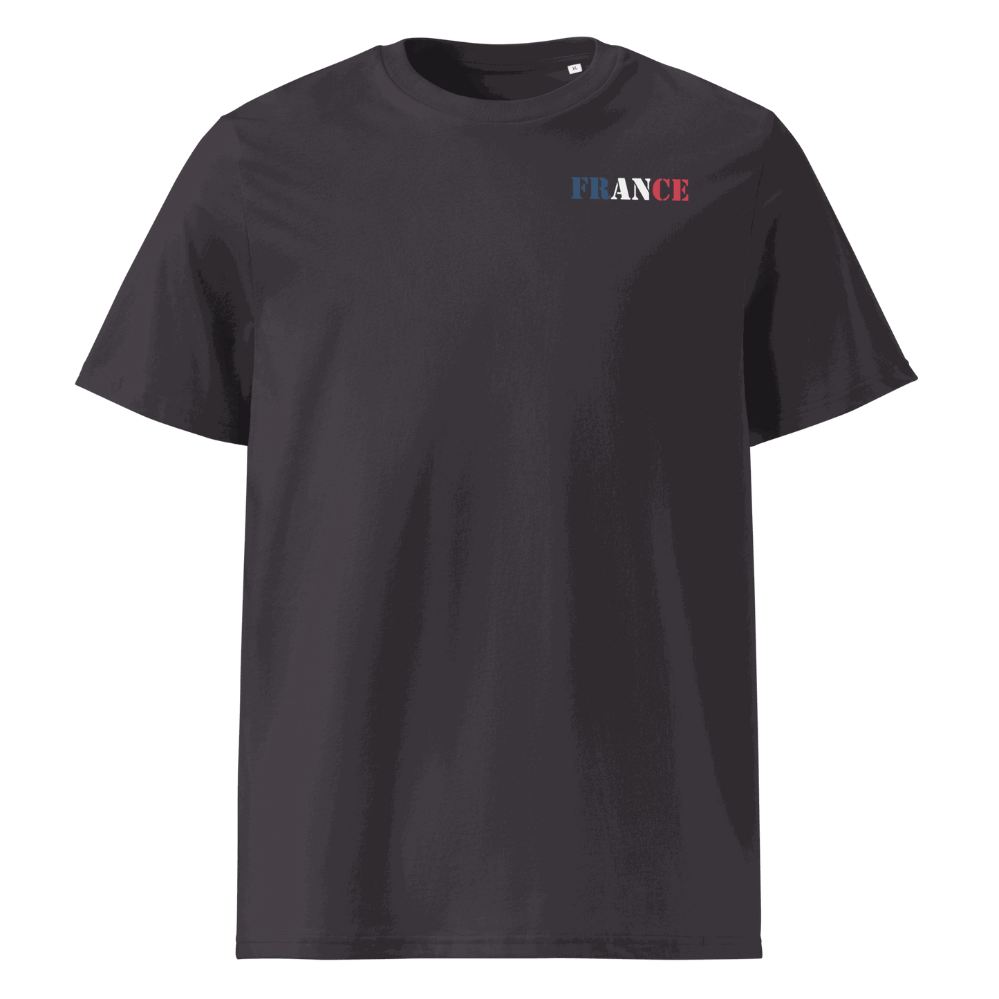 Unisex France Football Shirt in soft cotton with bold flag lettering