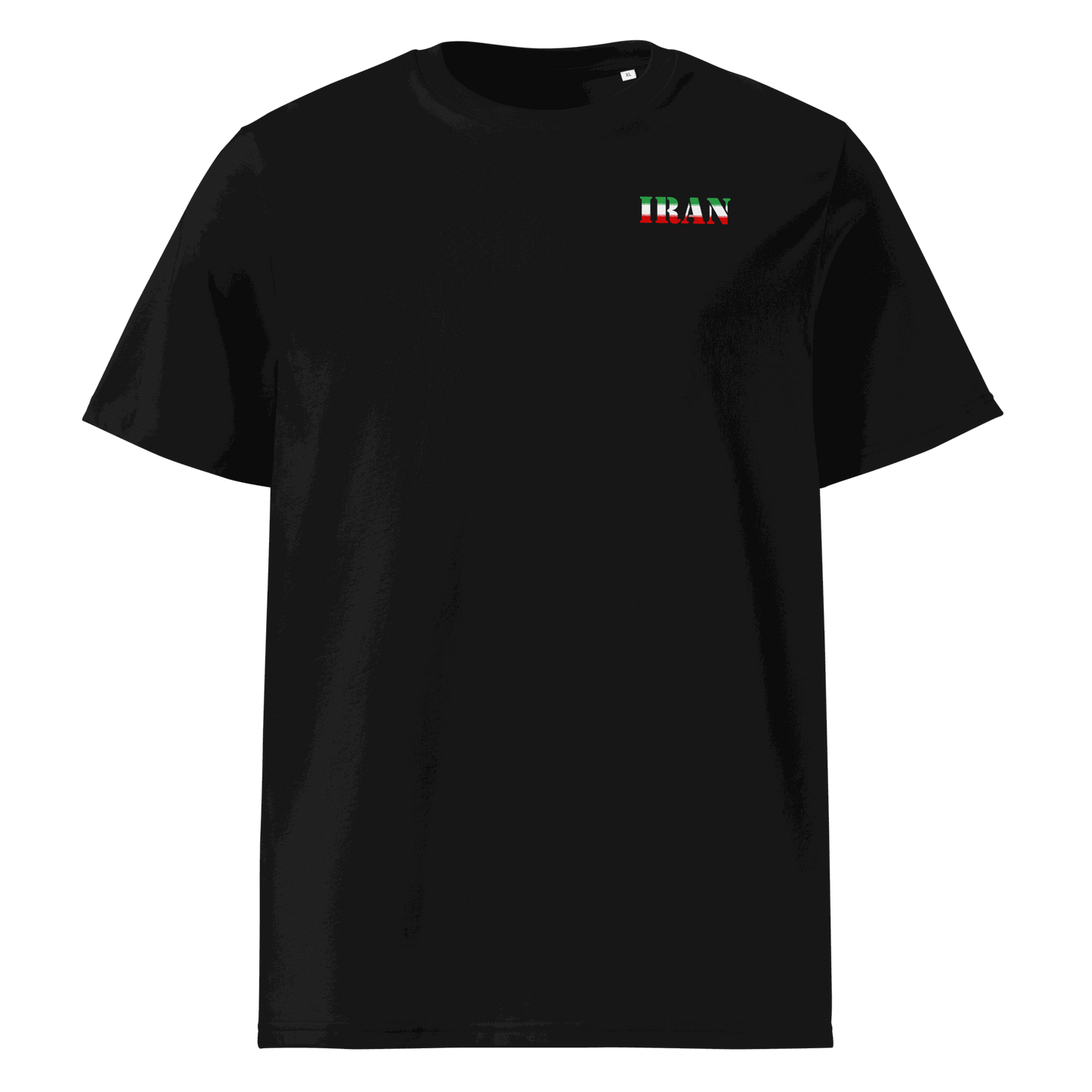 Unisex Iran Football Shirt in soft cotton with bold flag lettering