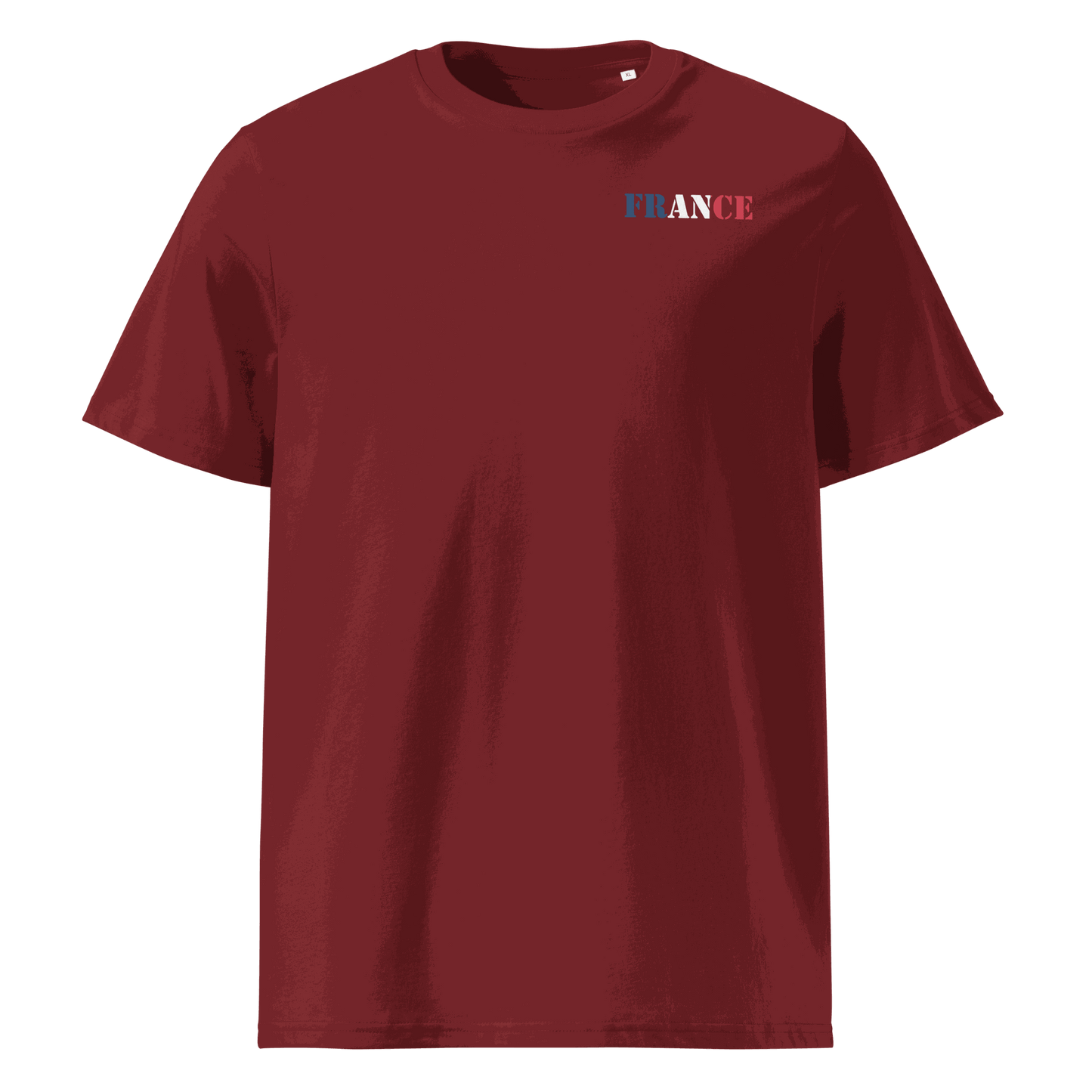 Unisex France Football Shirt in soft cotton with bold flag lettering