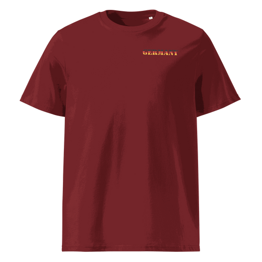 Unisex Germany Football Shirt in soft cotton with bold flag lettering