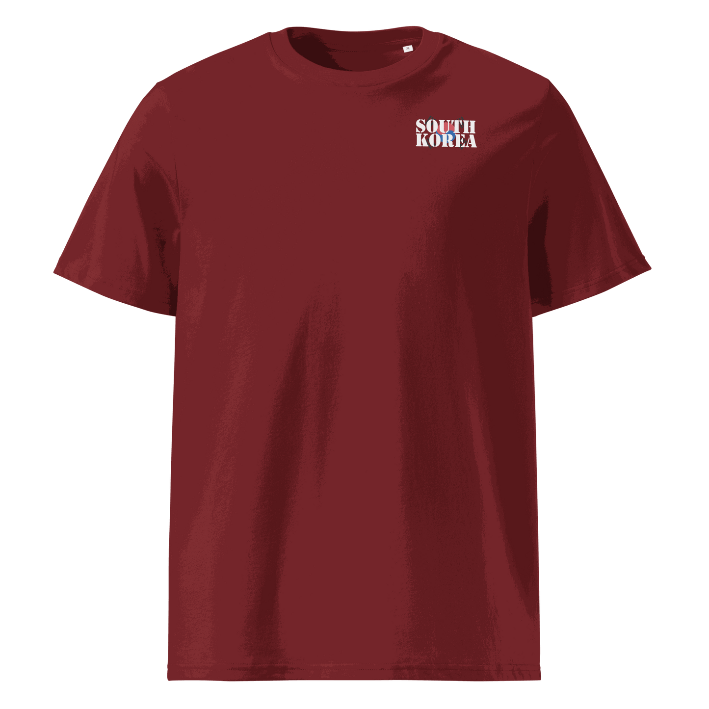 Unisex South Korea Soccer Shirt in soft cotton with bold flag lettering