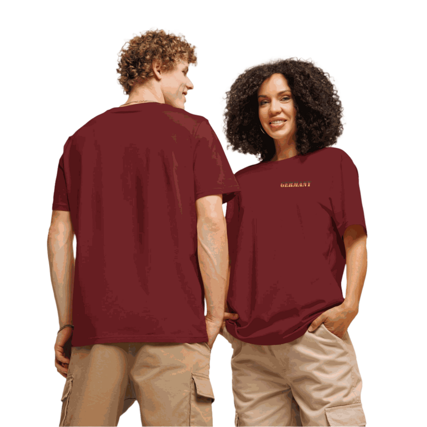 Unisex Germany Football Shirt in soft cotton with bold flag lettering