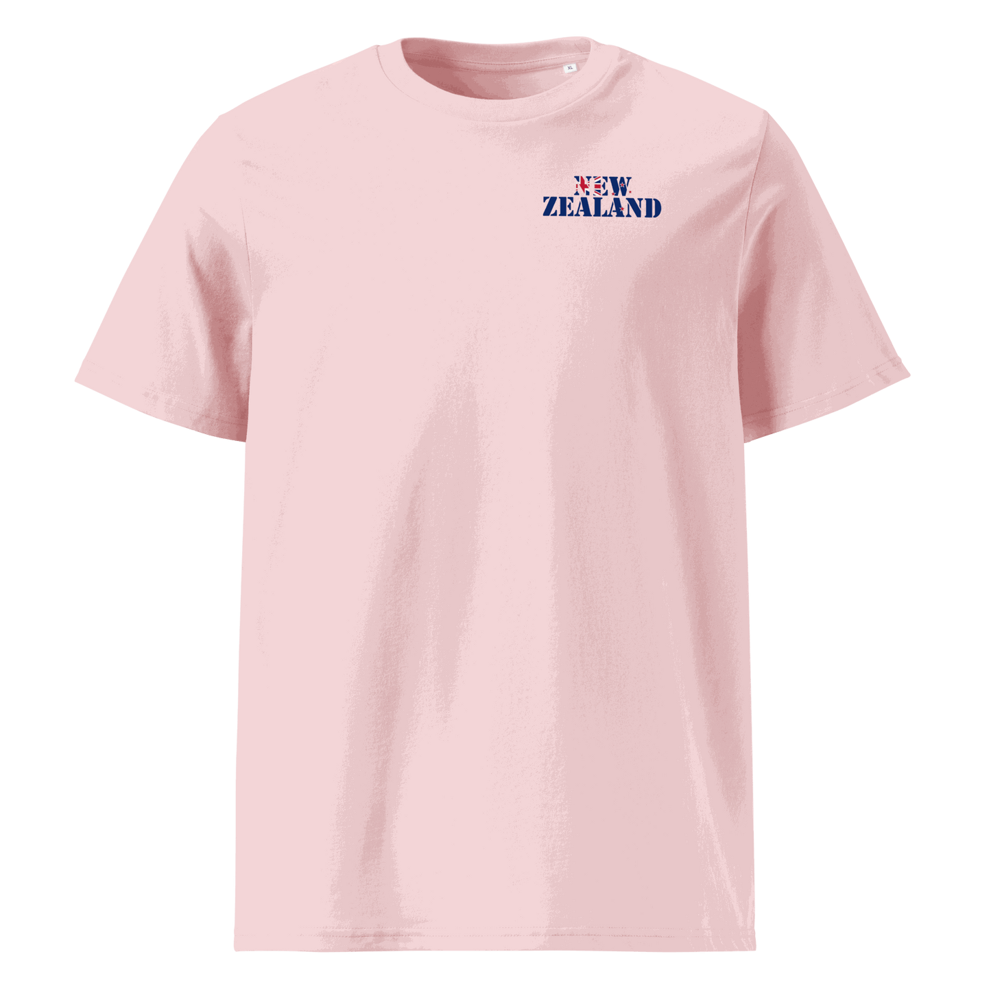 Unisex New Zealand Football Shirt in soft cotton with bold flag lettering