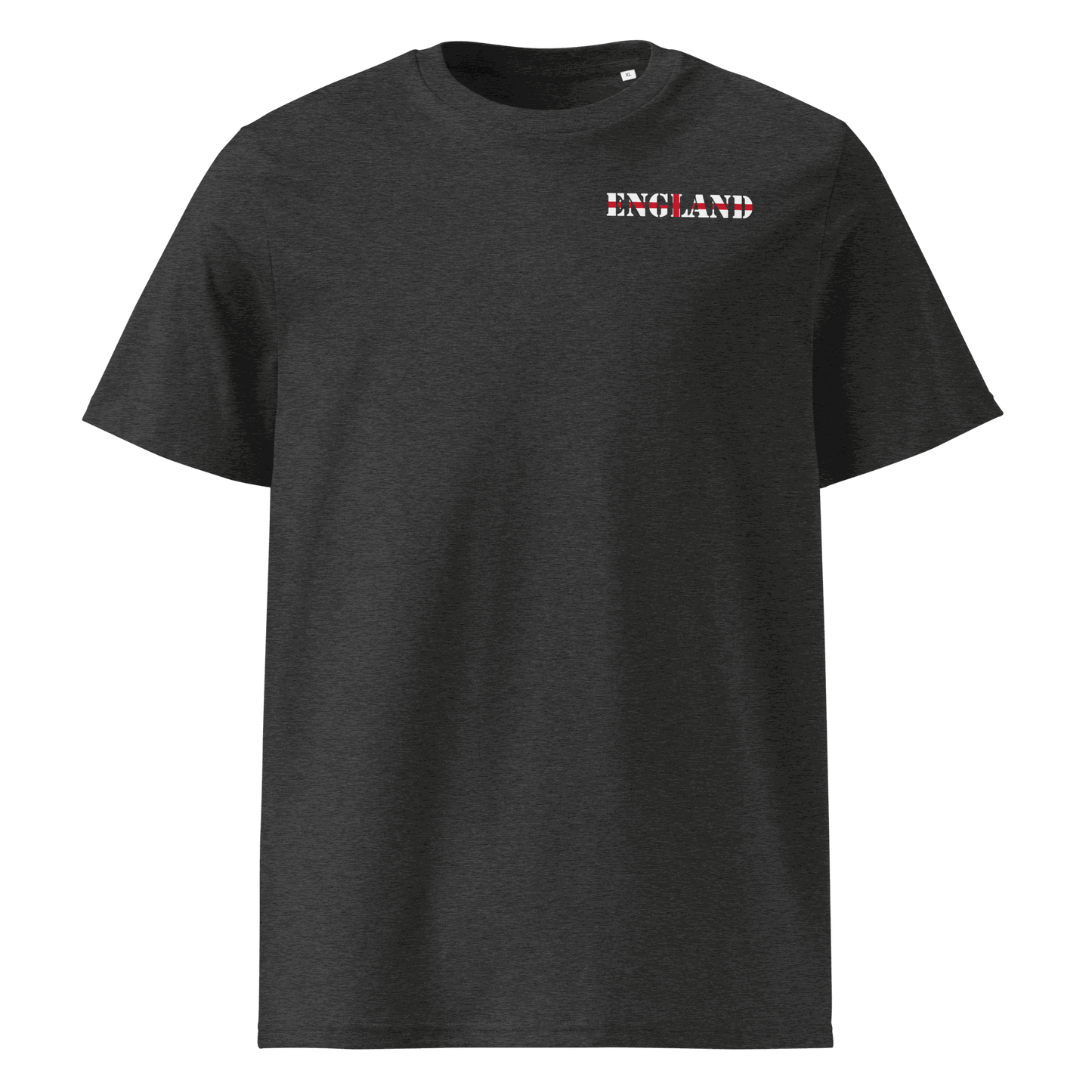 Unisex England Football Shirt in soft cotton with bold flag lettering