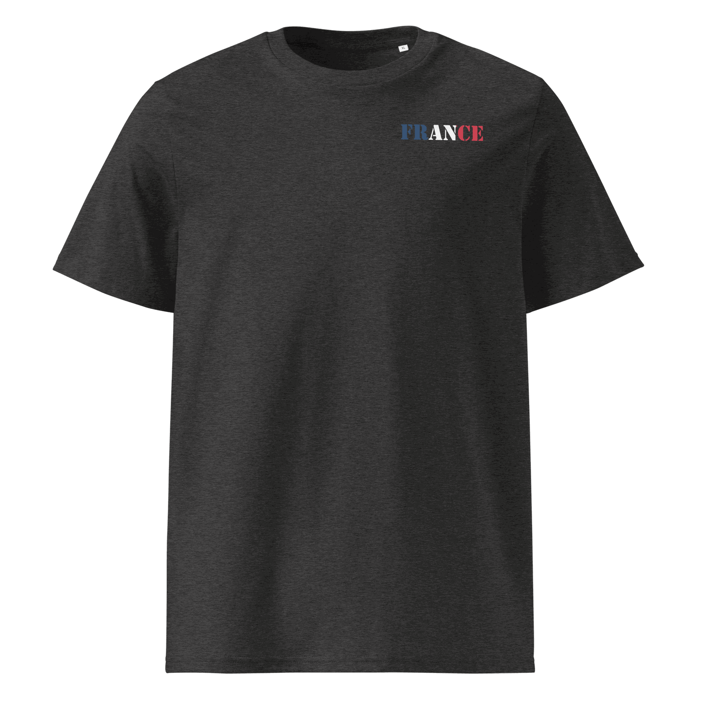 Unisex France Football Shirt in soft cotton with bold flag lettering