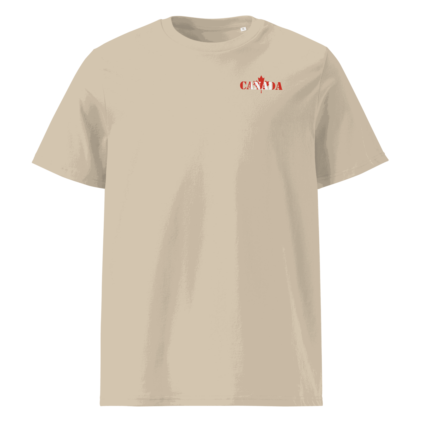 Unisex Canada Football Shirt in soft cotton, bold national flag lettering
