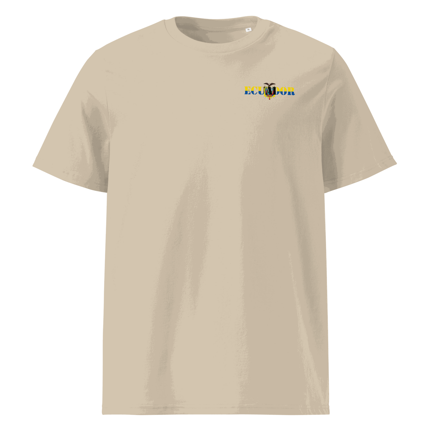 Unisex Ecuador Futbol Shirt in soft cotton with bold flag lettering