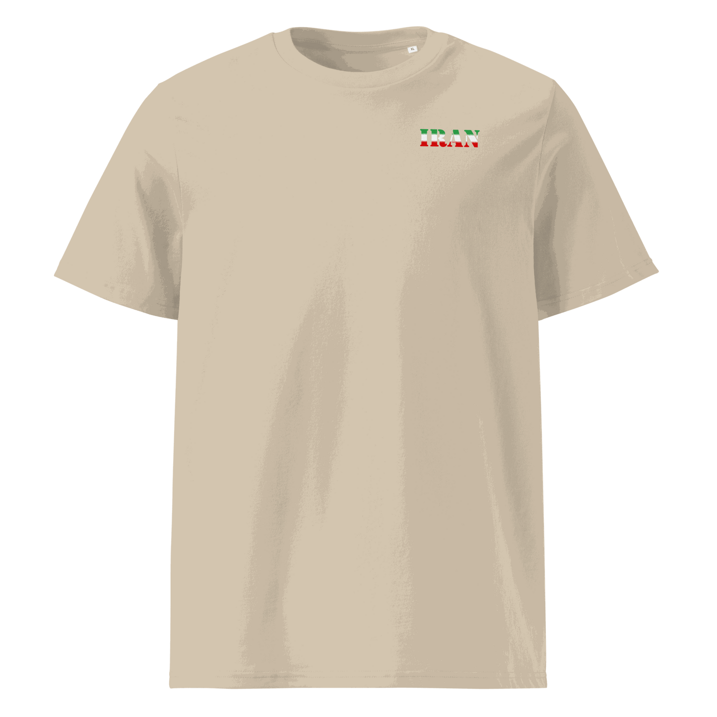 Unisex Iran Football Shirt in soft cotton with bold flag lettering