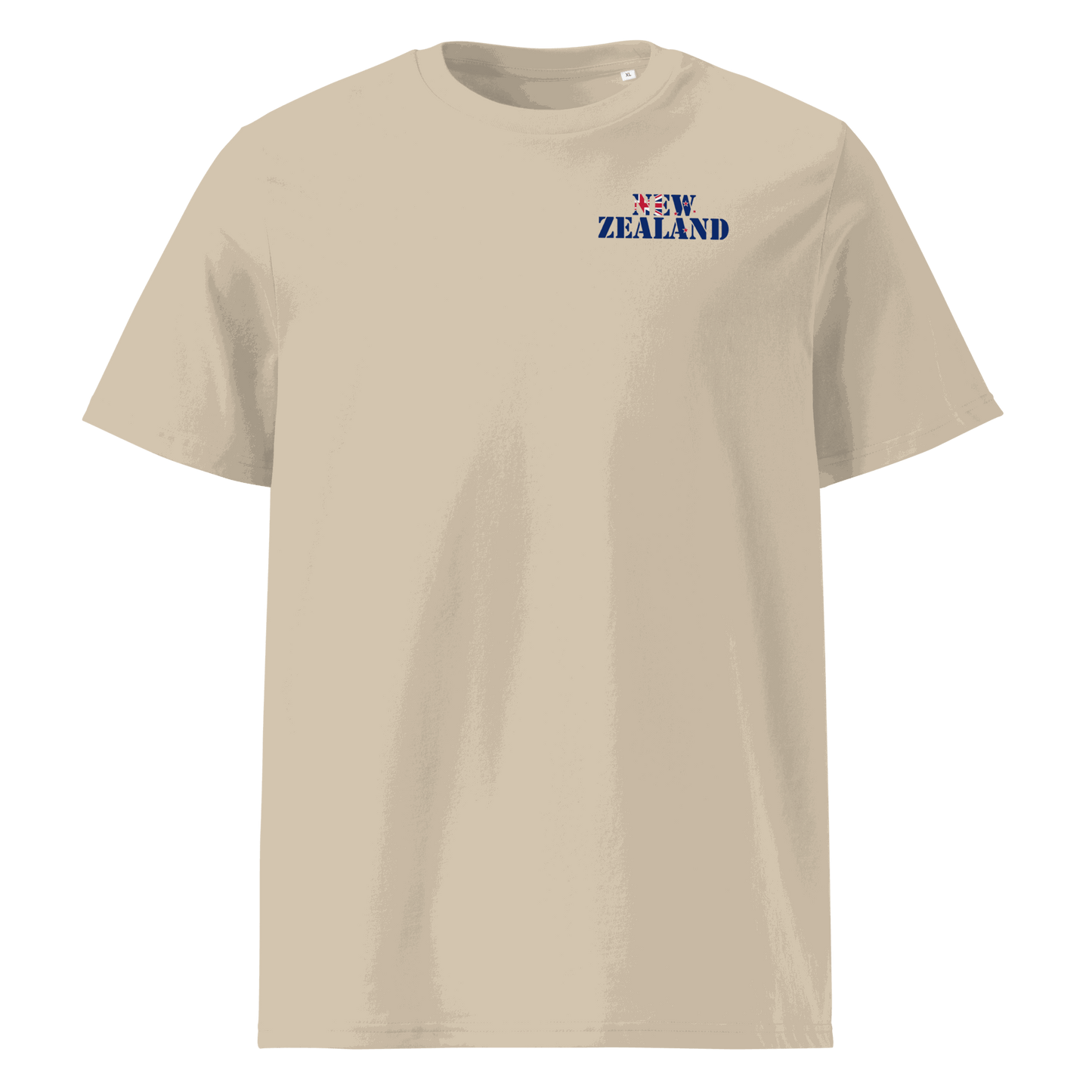 Unisex New Zealand Football Shirt in soft cotton with bold flag lettering