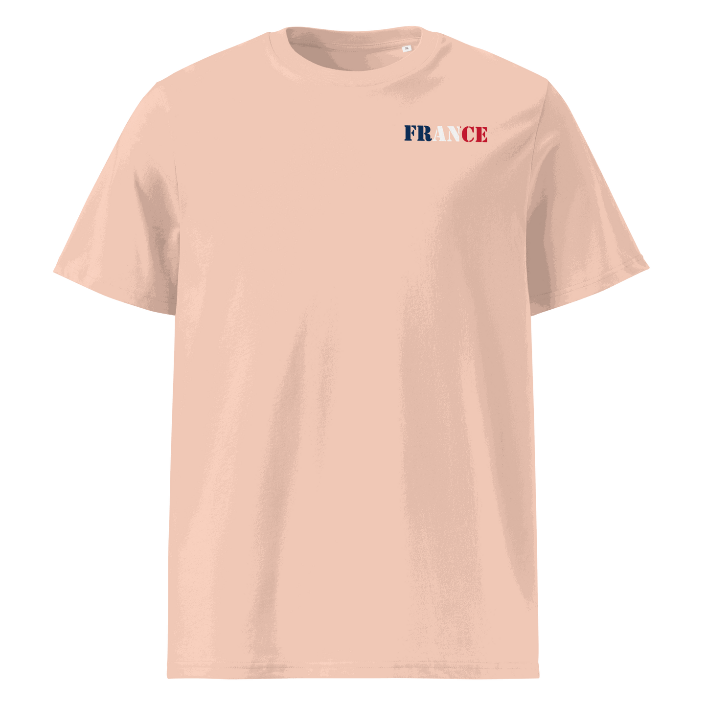 Unisex France Football Shirt in soft cotton with bold flag lettering