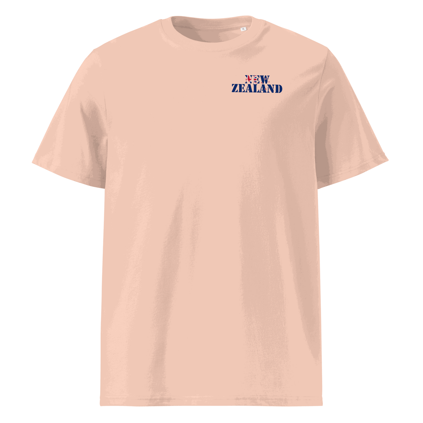 Unisex New Zealand Football Shirt in soft cotton with bold flag lettering