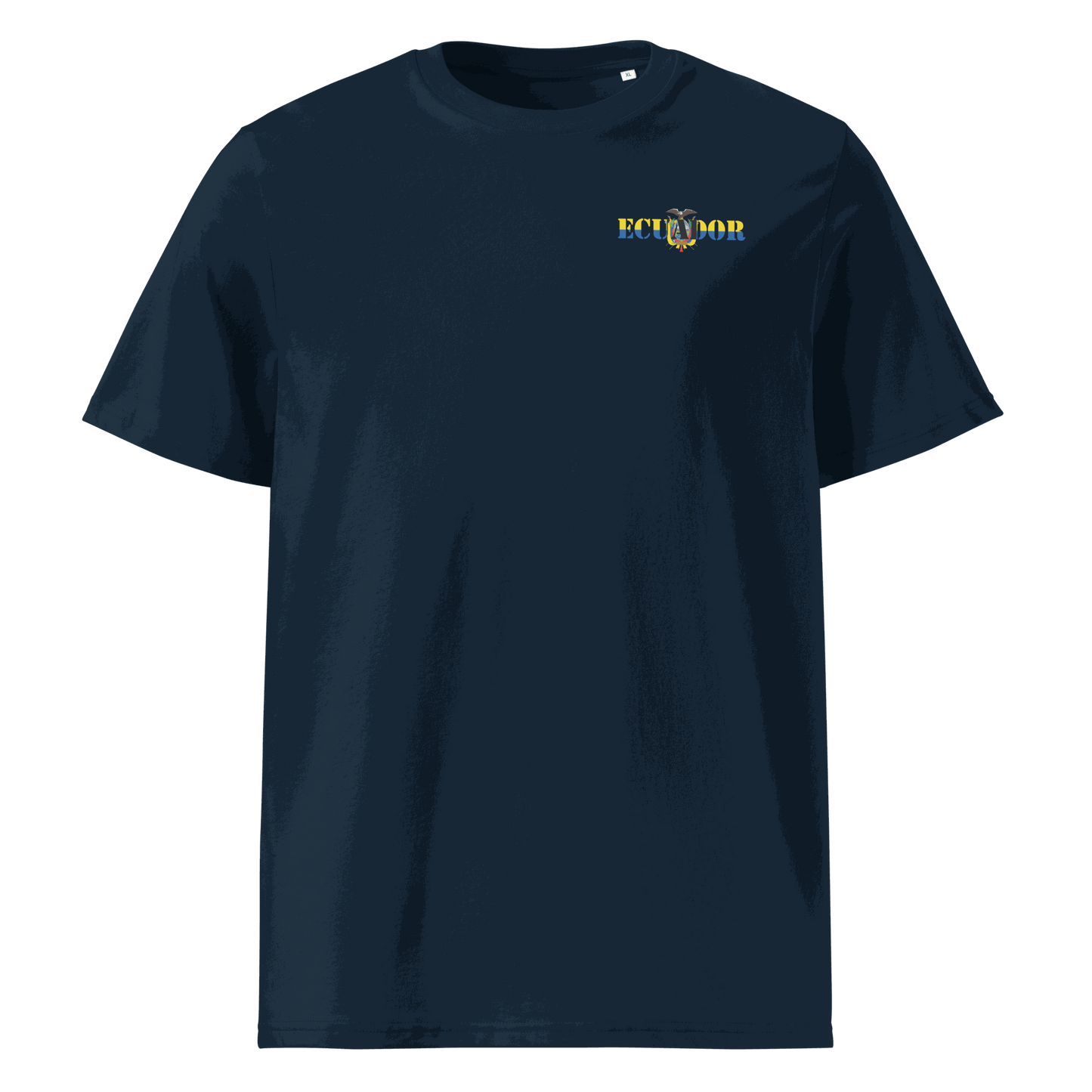 Unisex Ecuador Futbol Shirt in soft cotton with bold flag lettering