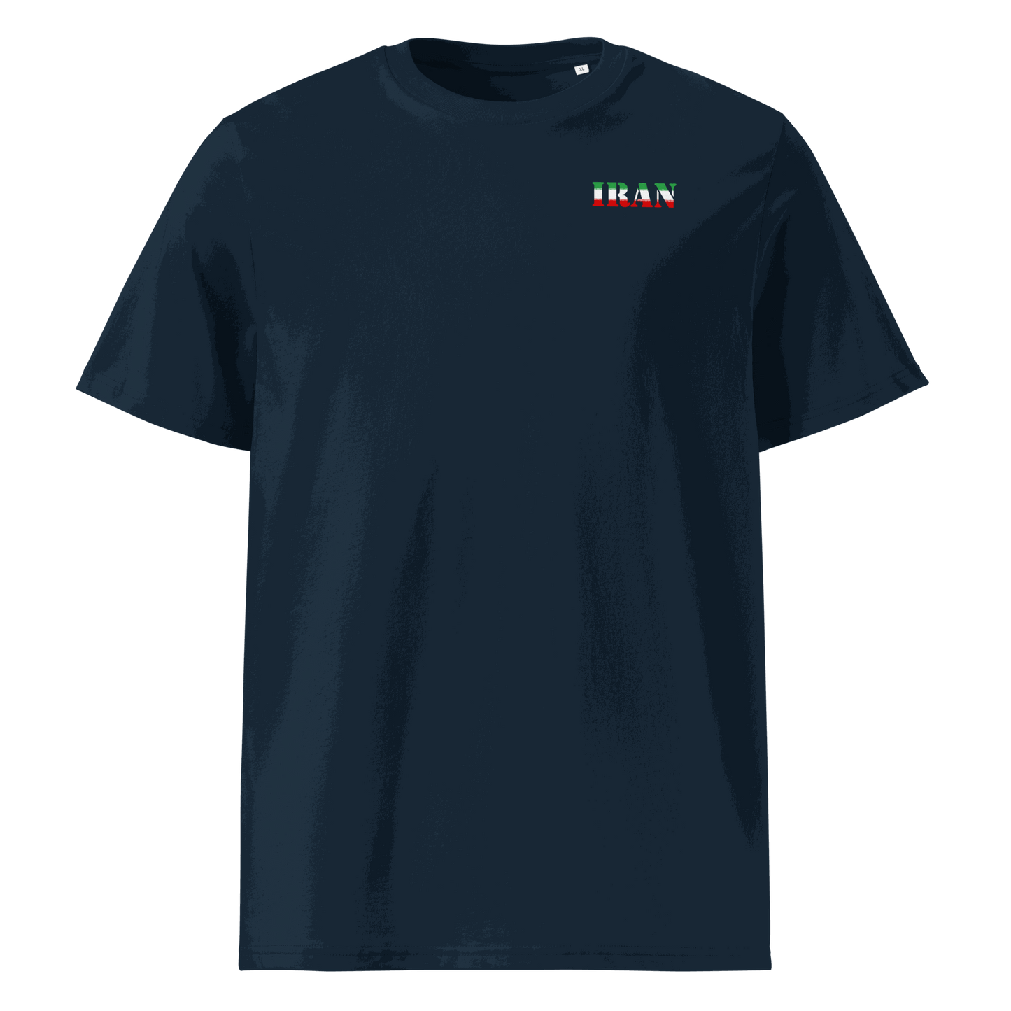 Unisex Iran Football Shirt in soft cotton with bold flag lettering
