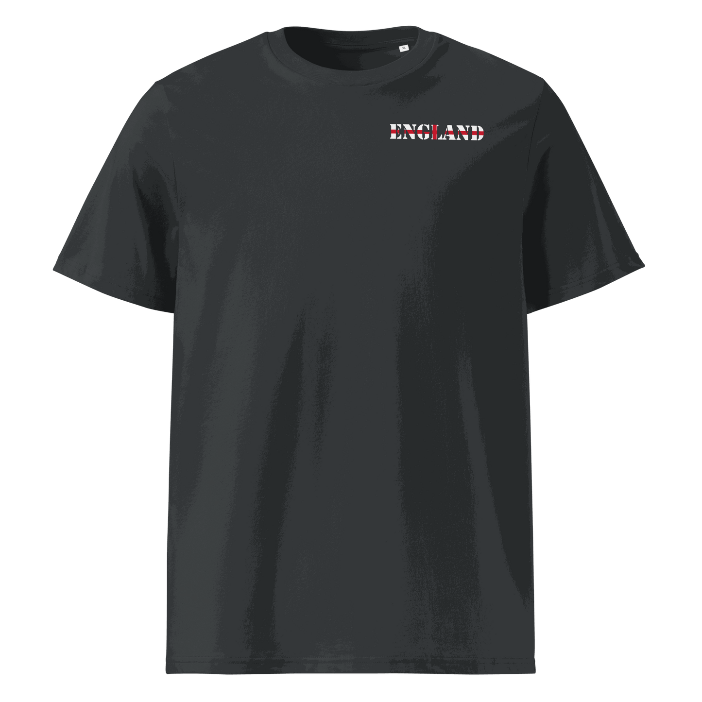 Unisex England Football Shirt in soft cotton with bold flag lettering