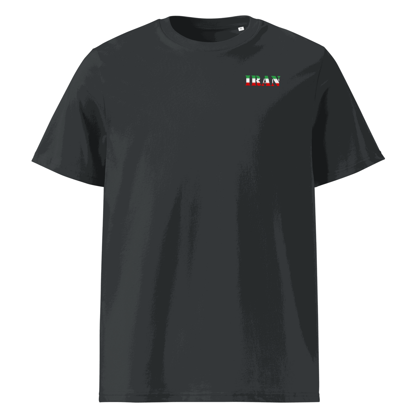 Unisex Iran Football Shirt in soft cotton with bold flag lettering