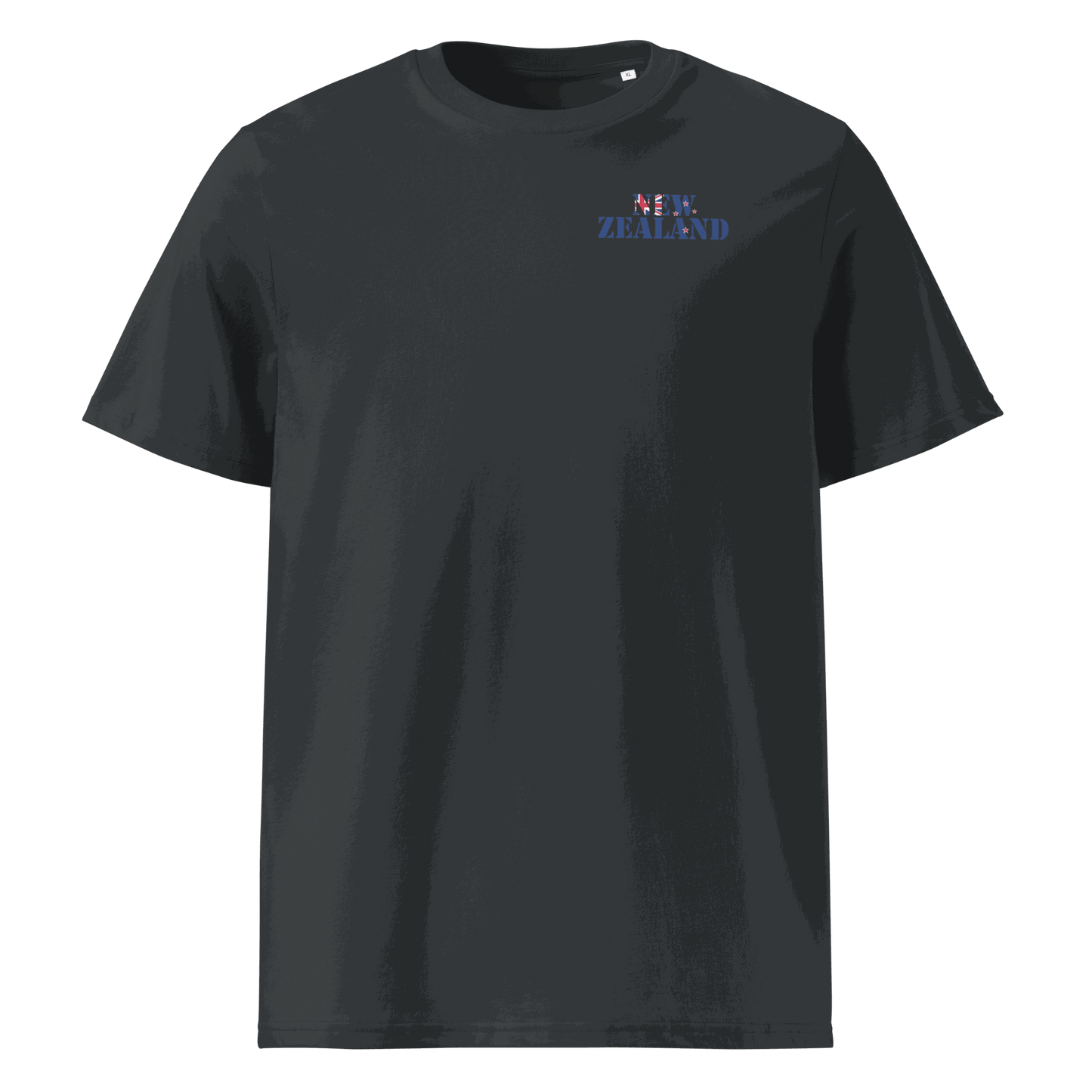 Unisex New Zealand Football Shirt in soft cotton with bold flag lettering