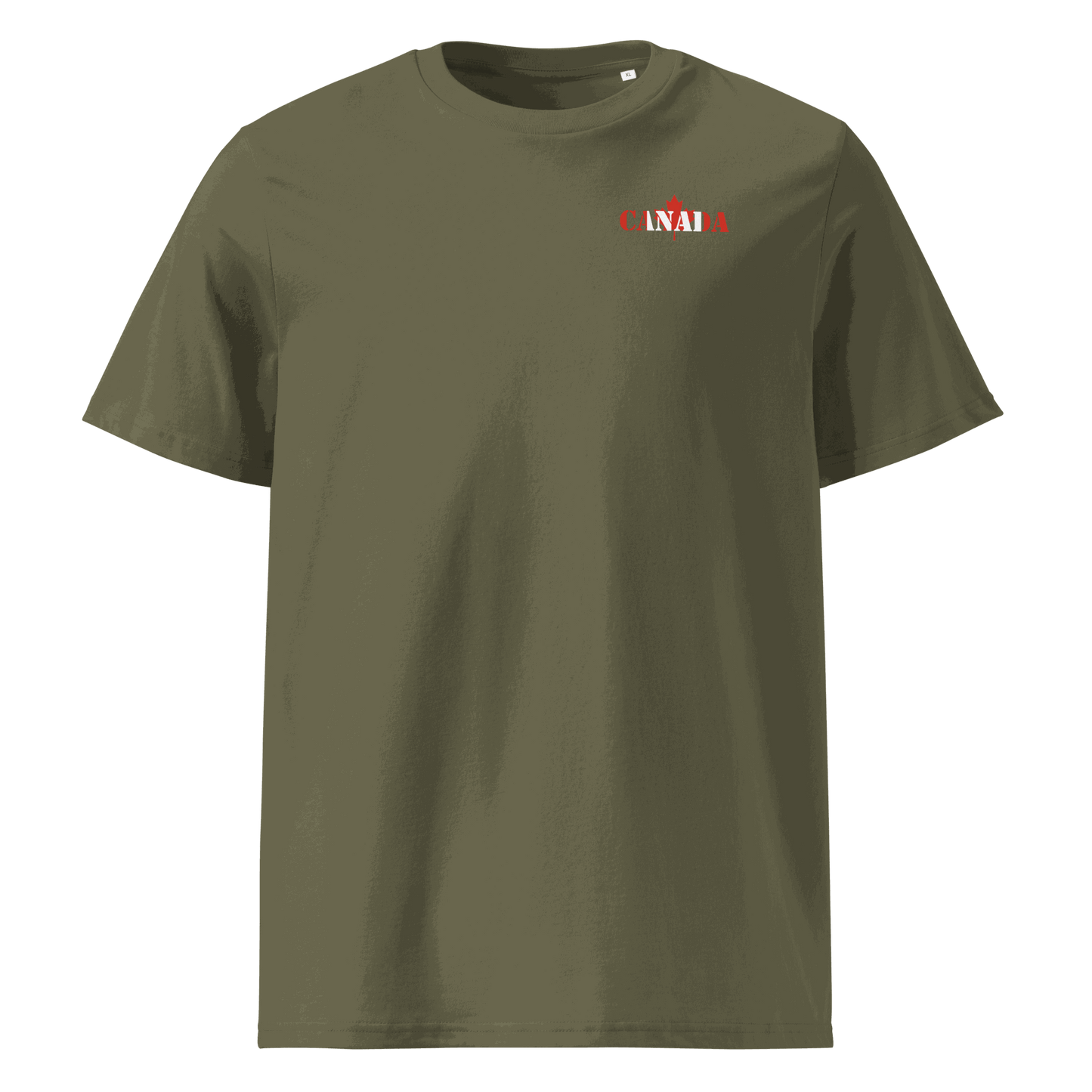 Unisex Canada Football Shirt in soft cotton, bold national flag lettering