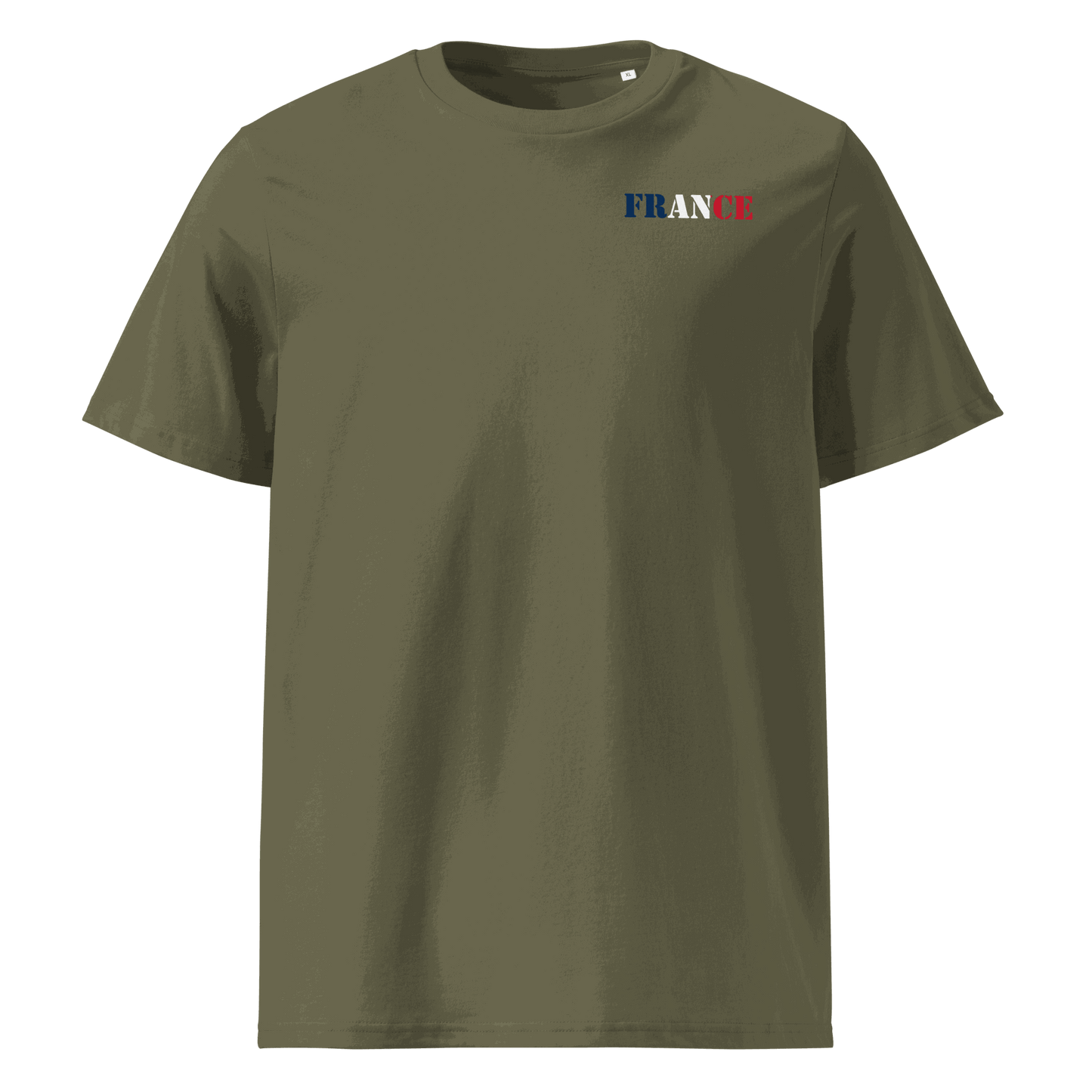 Unisex France Football Shirt in soft cotton with bold flag lettering