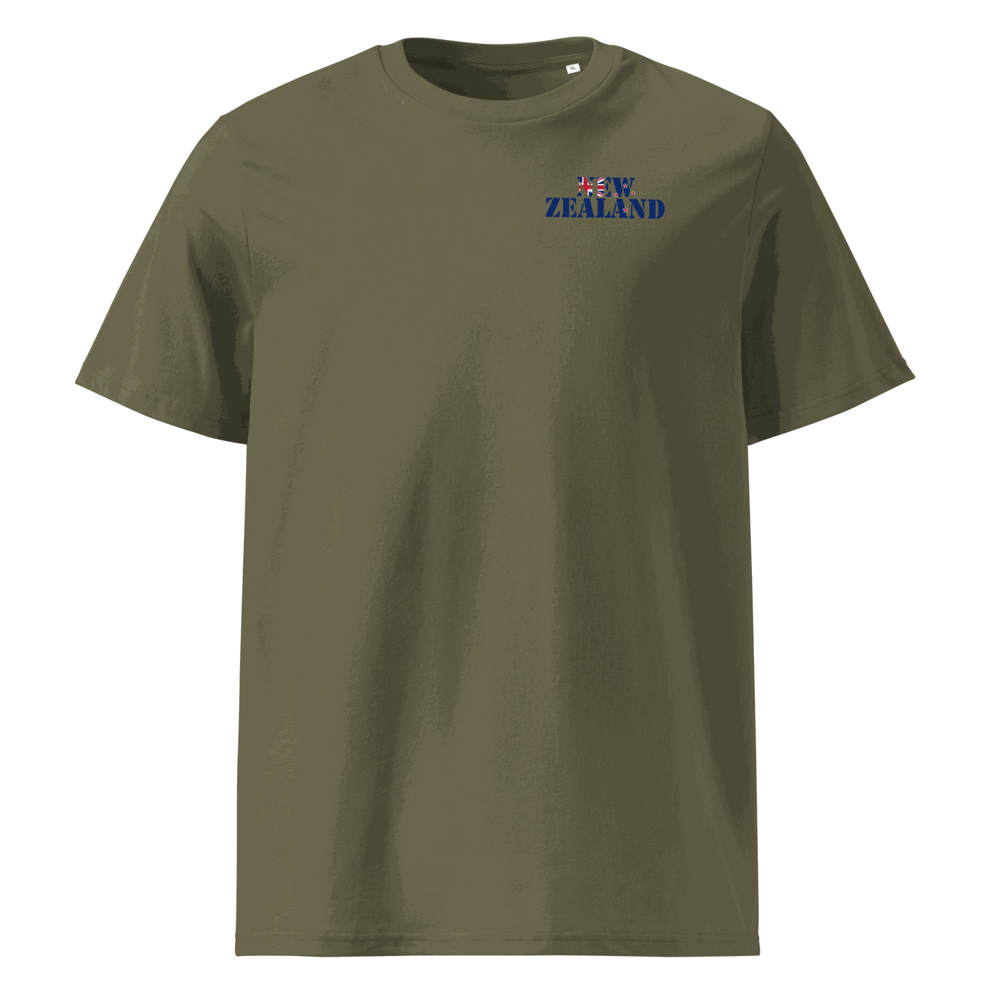 Unisex New Zealand Football Shirt in soft cotton with bold flag lettering