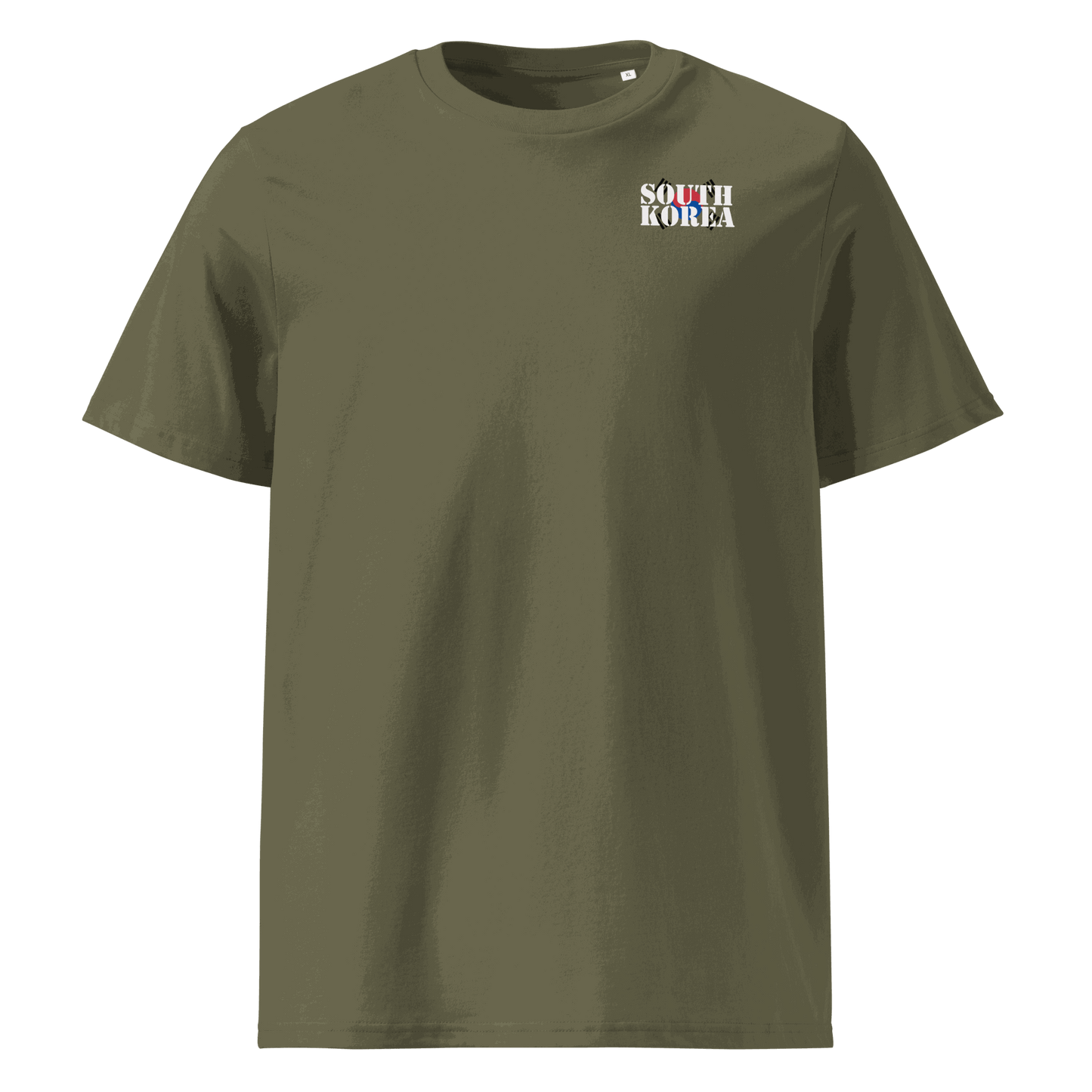 Unisex South Korea Soccer Shirt in soft cotton with bold flag lettering