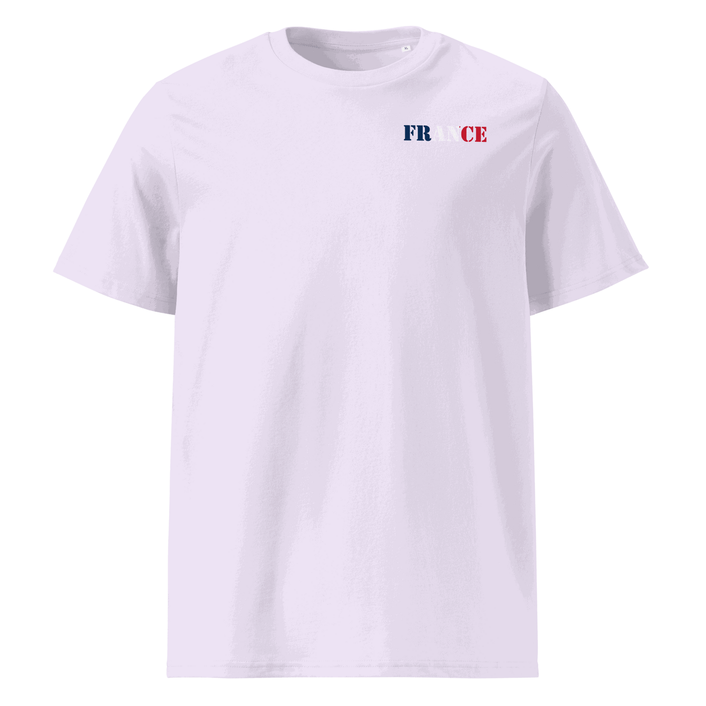 Unisex France Football Shirt in soft cotton with bold flag lettering