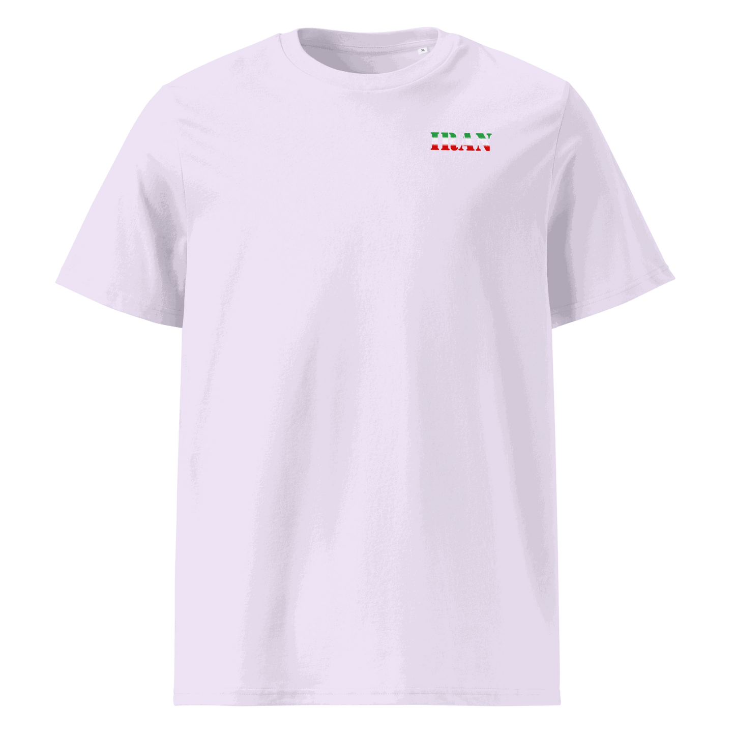 Unisex Iran Football Shirt in soft cotton with bold flag lettering