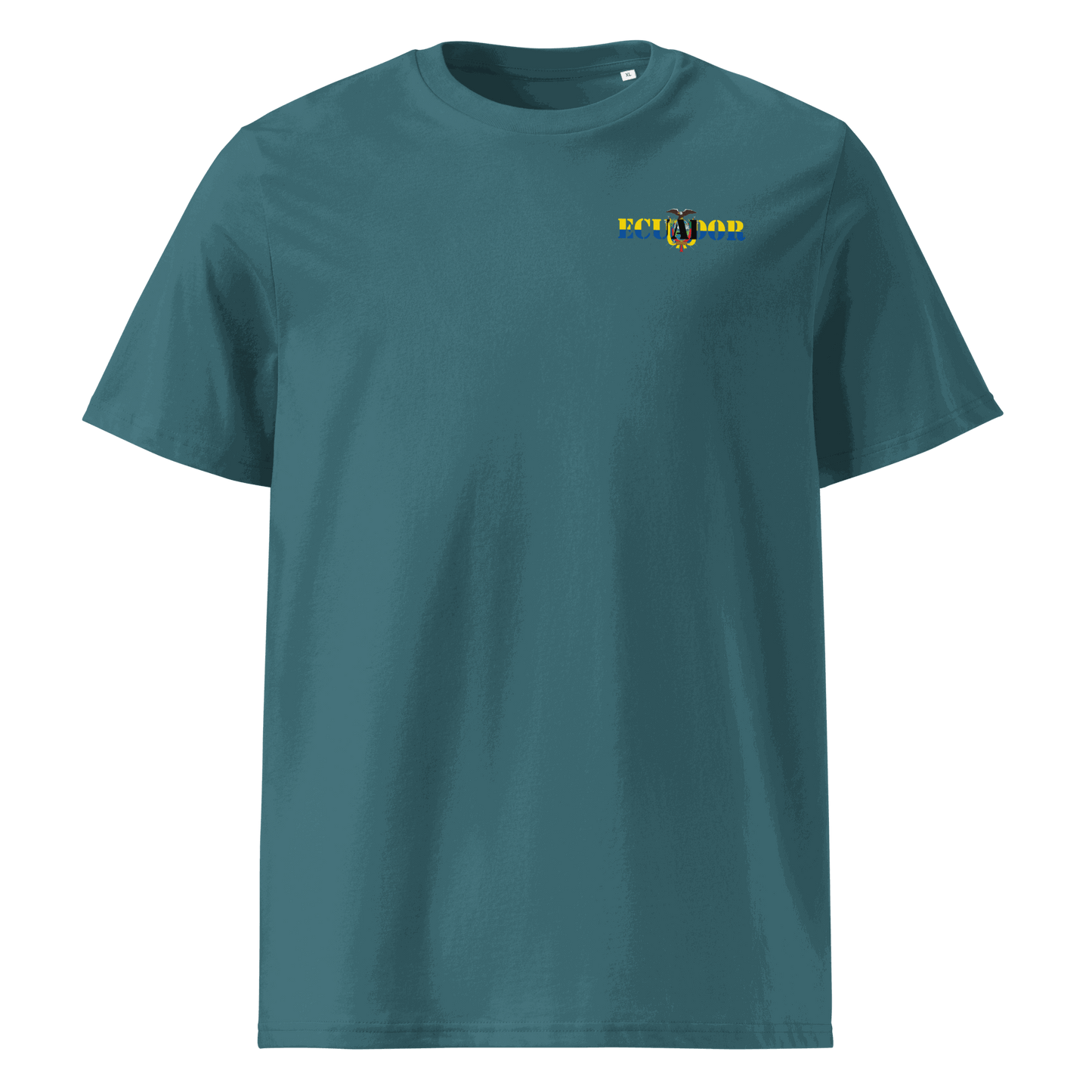 Unisex Ecuador Futbol Shirt in soft cotton with bold flag lettering