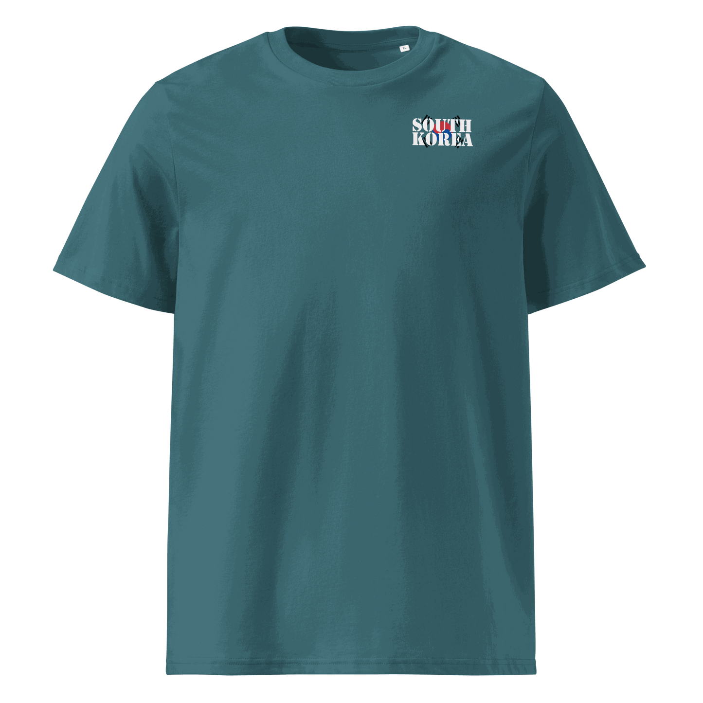 Unisex South Korea Soccer Shirt in soft cotton with bold flag lettering