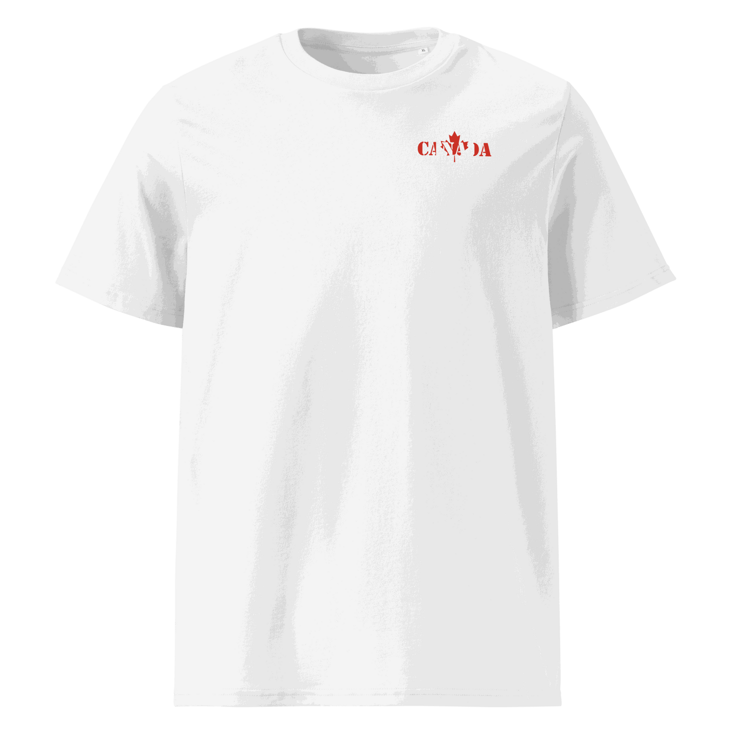 Unisex Canada Football Shirt in soft cotton, bold national flag lettering