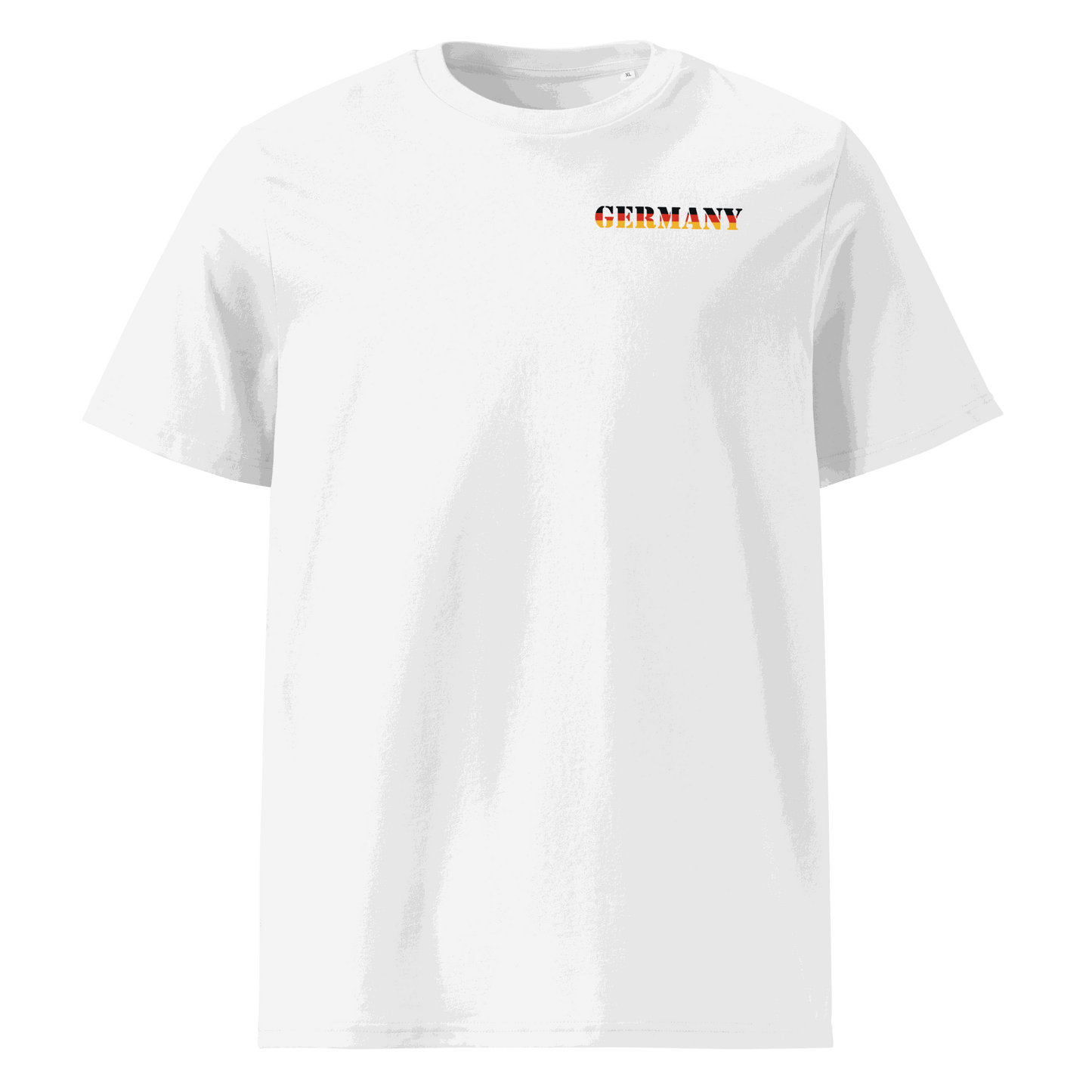 Unisex Germany Football Shirt in soft cotton with bold flag lettering