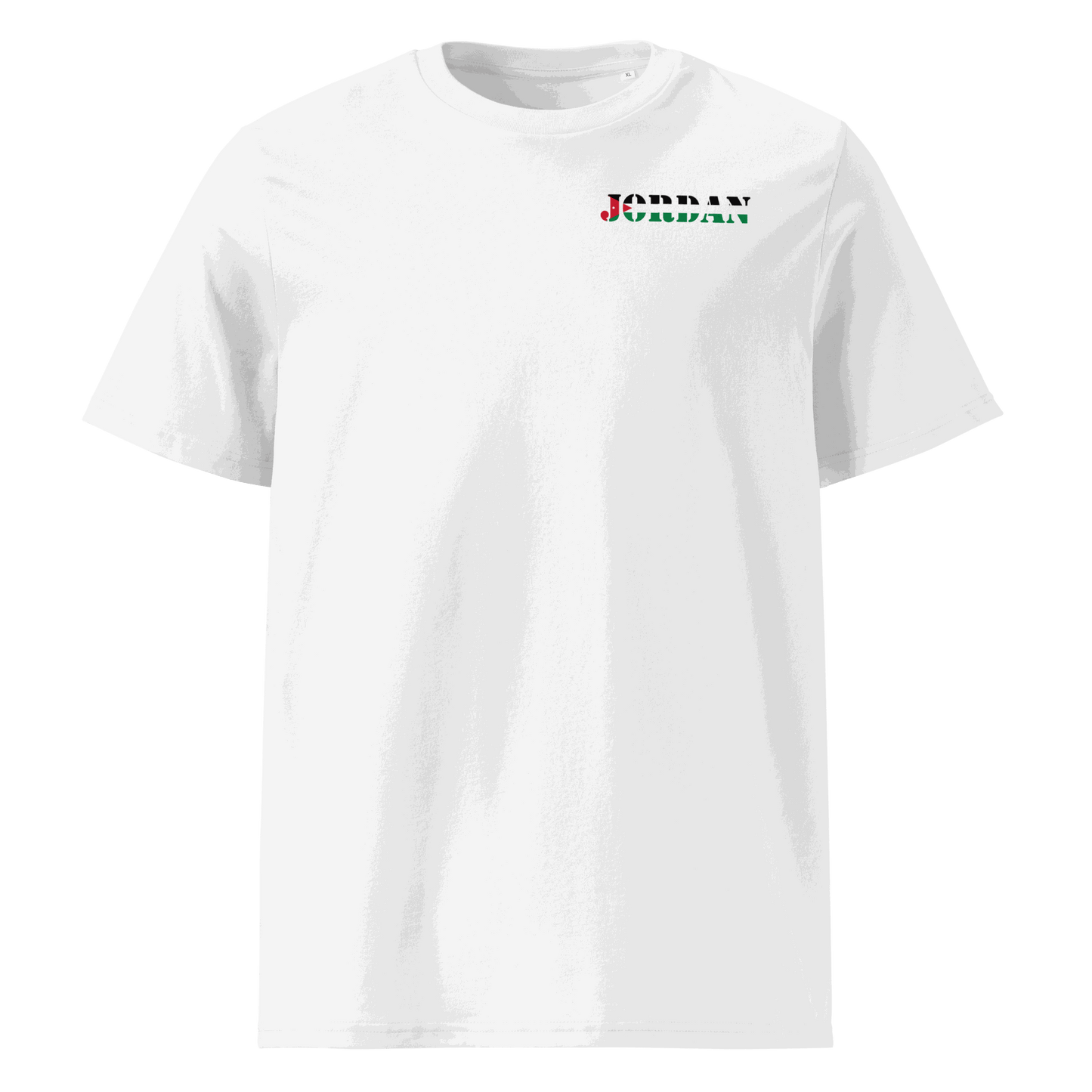 Unisex Jordan Futbol Shirt in soft cotton with bold flag lettering