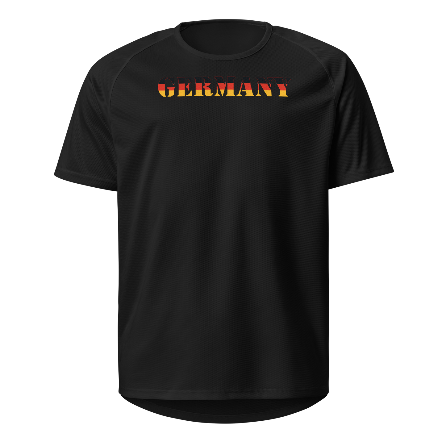 Germany Play for Glory Shirt with bold lettering in black, red, and gold