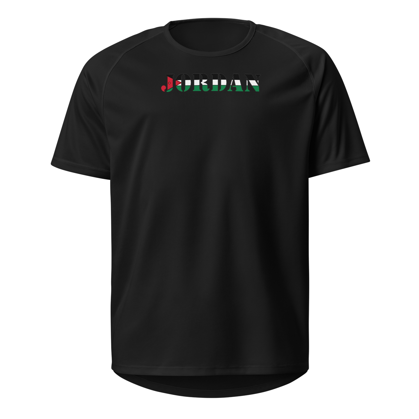 Jordan Play for Glory Shirt with bold lettering in Jordan’s flag colours
