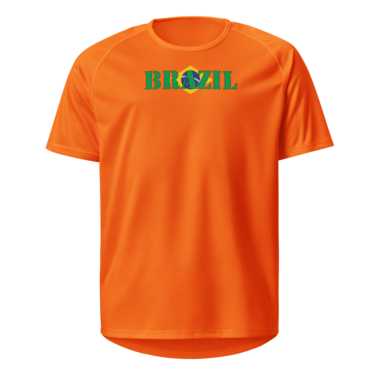 Brazil Play for Glory Shirt with bold lettering in green, yellow, and blue