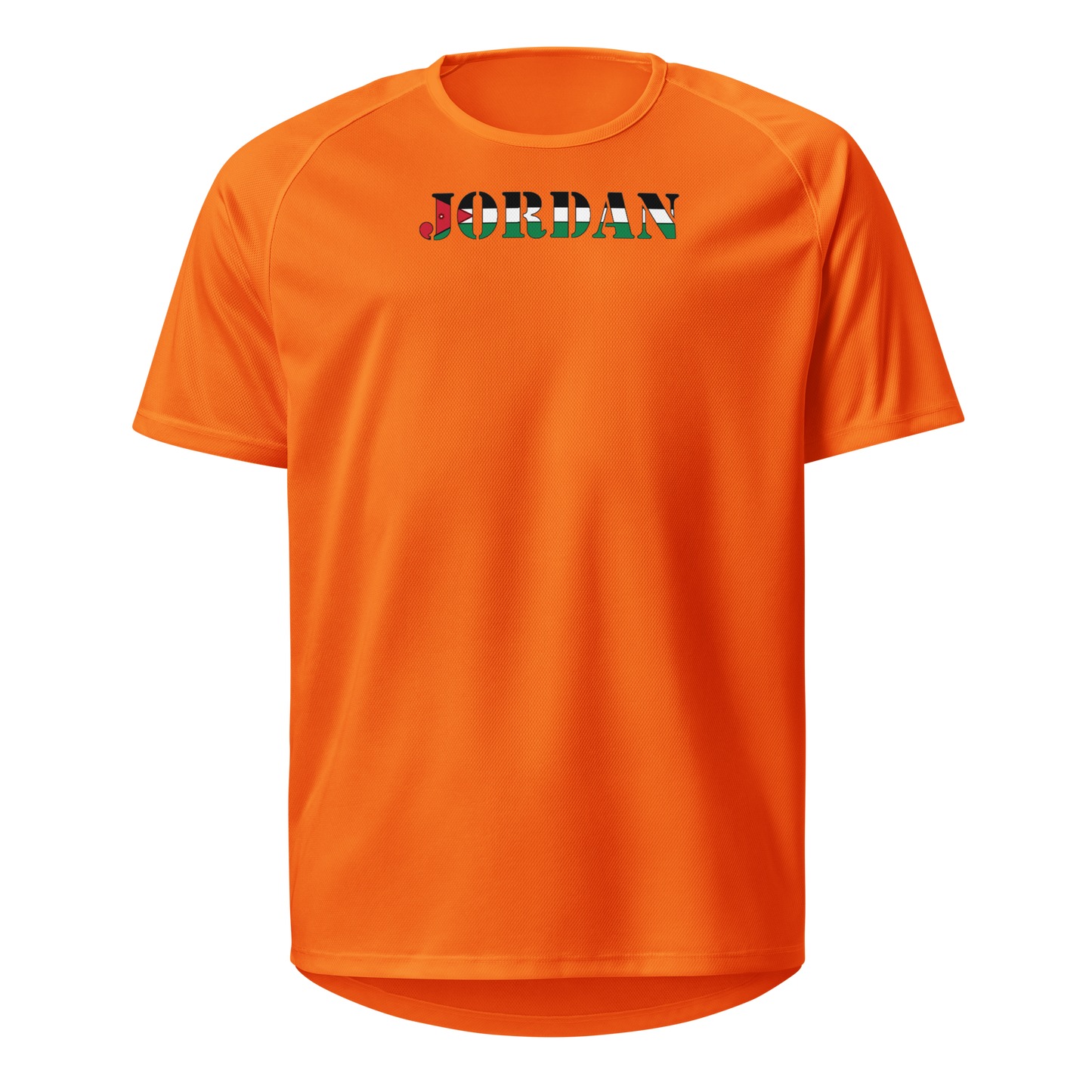 Jordan Play for Glory Shirt with bold lettering in Jordan’s flag colours
