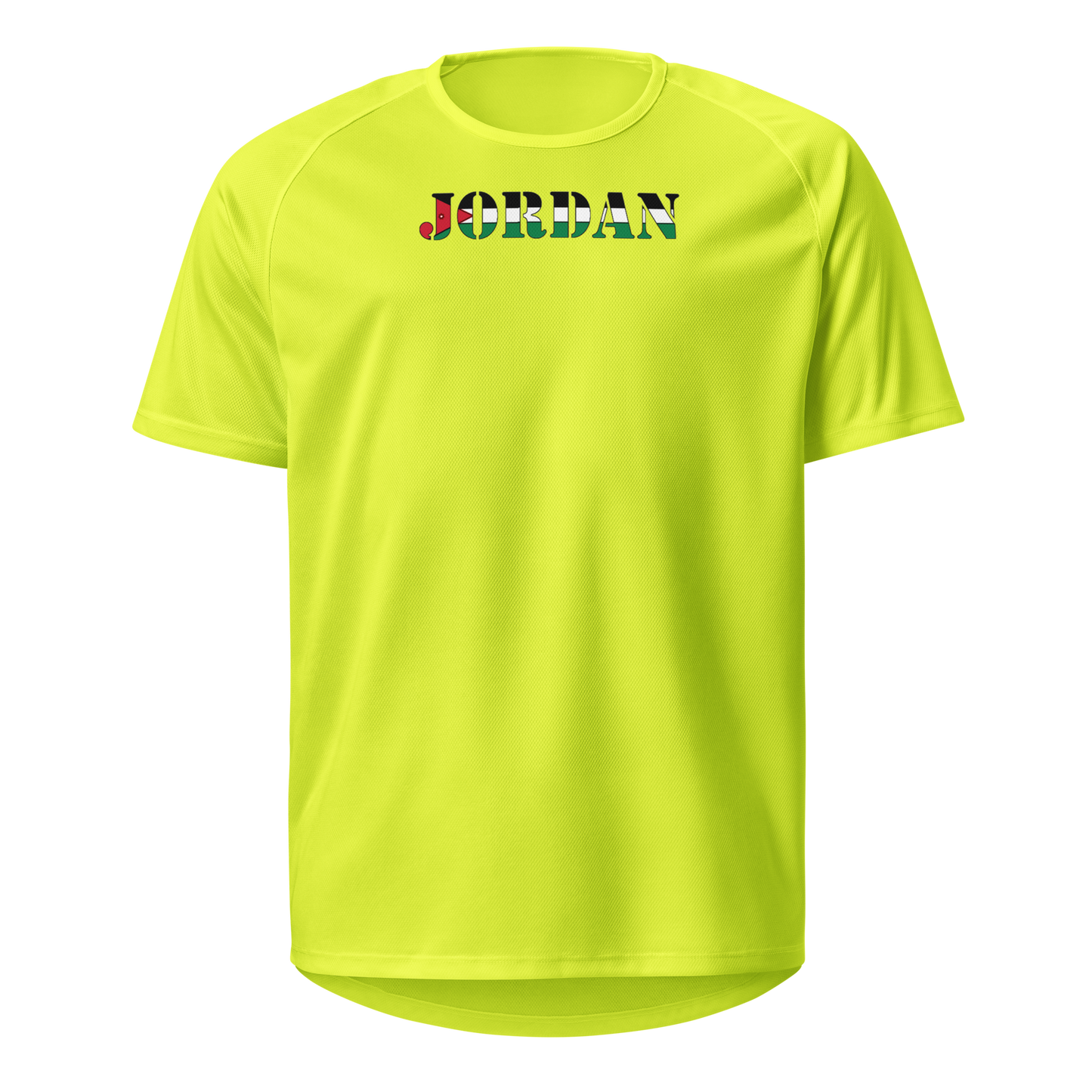 Jordan Play for Glory Shirt with bold lettering in Jordan’s flag colours