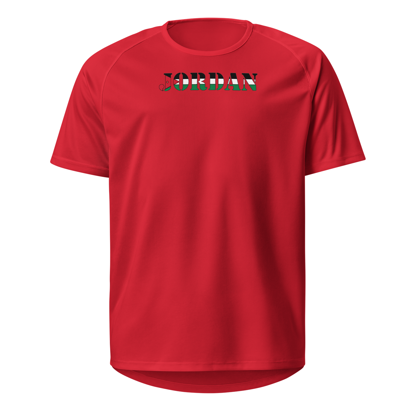 Jordan Play for Glory Shirt with bold lettering in Jordan’s flag colours