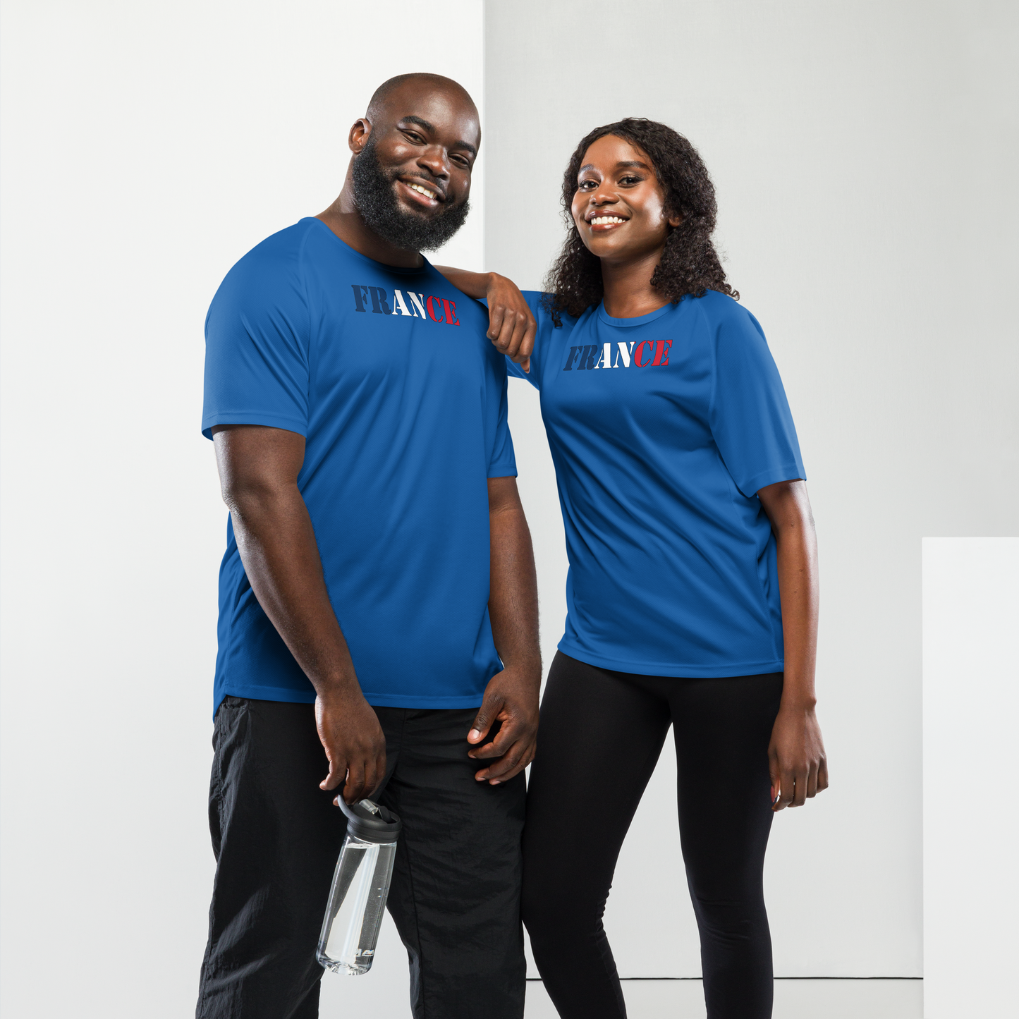 France Play for Glory Shirt with bold lettering in blue, white, and red