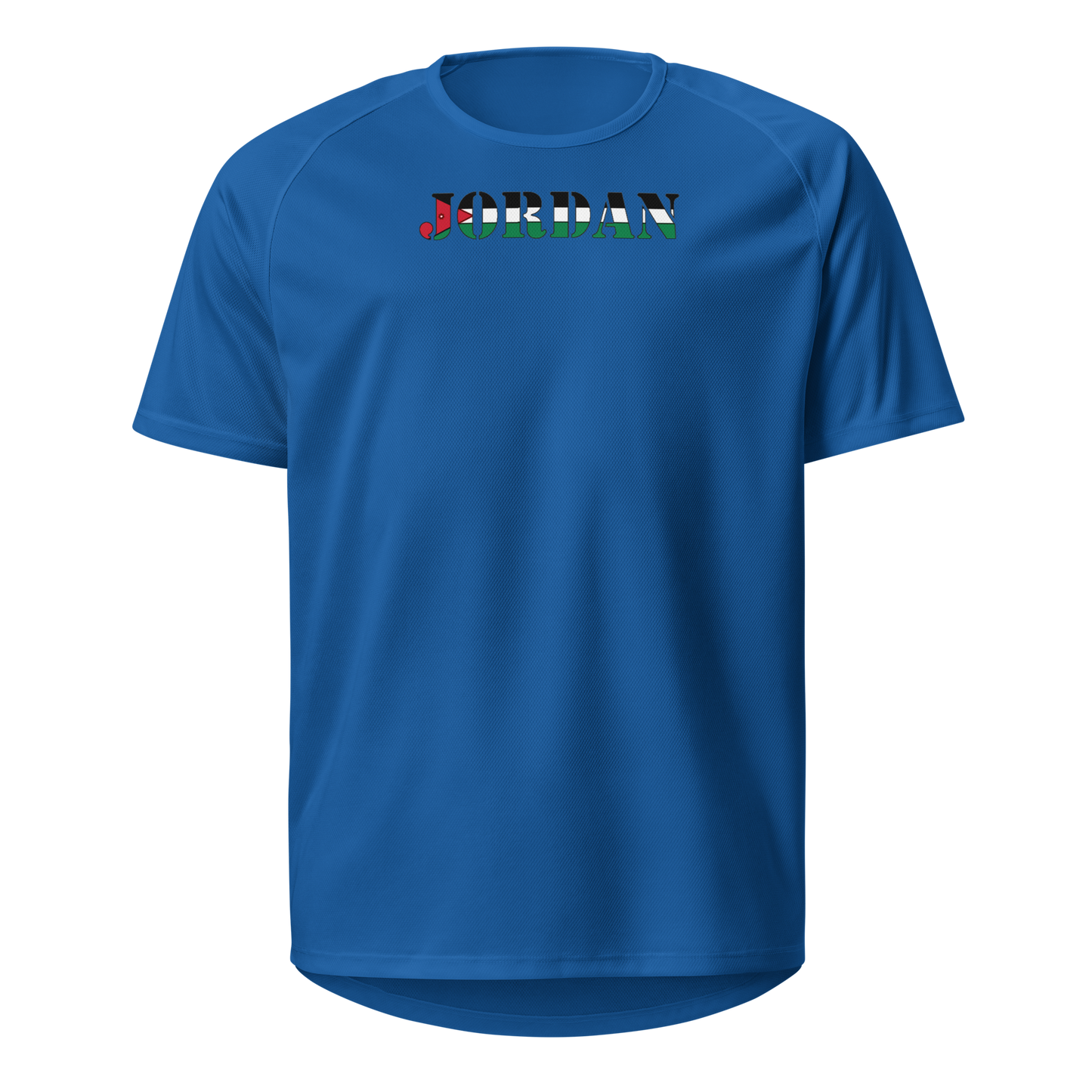 Jordan Play for Glory Shirt with bold lettering in Jordan’s flag colours