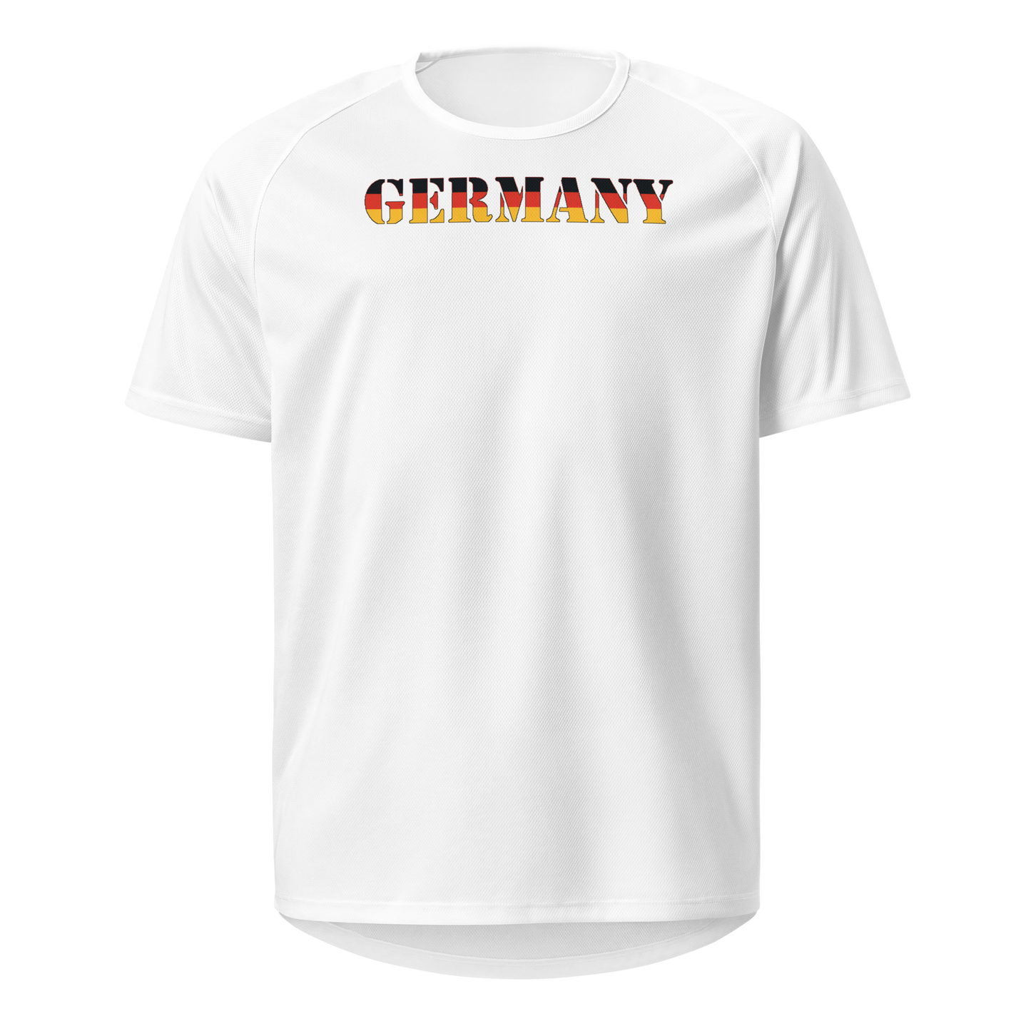 Germany Play for Glory Shirt with bold lettering in black, red, and gold